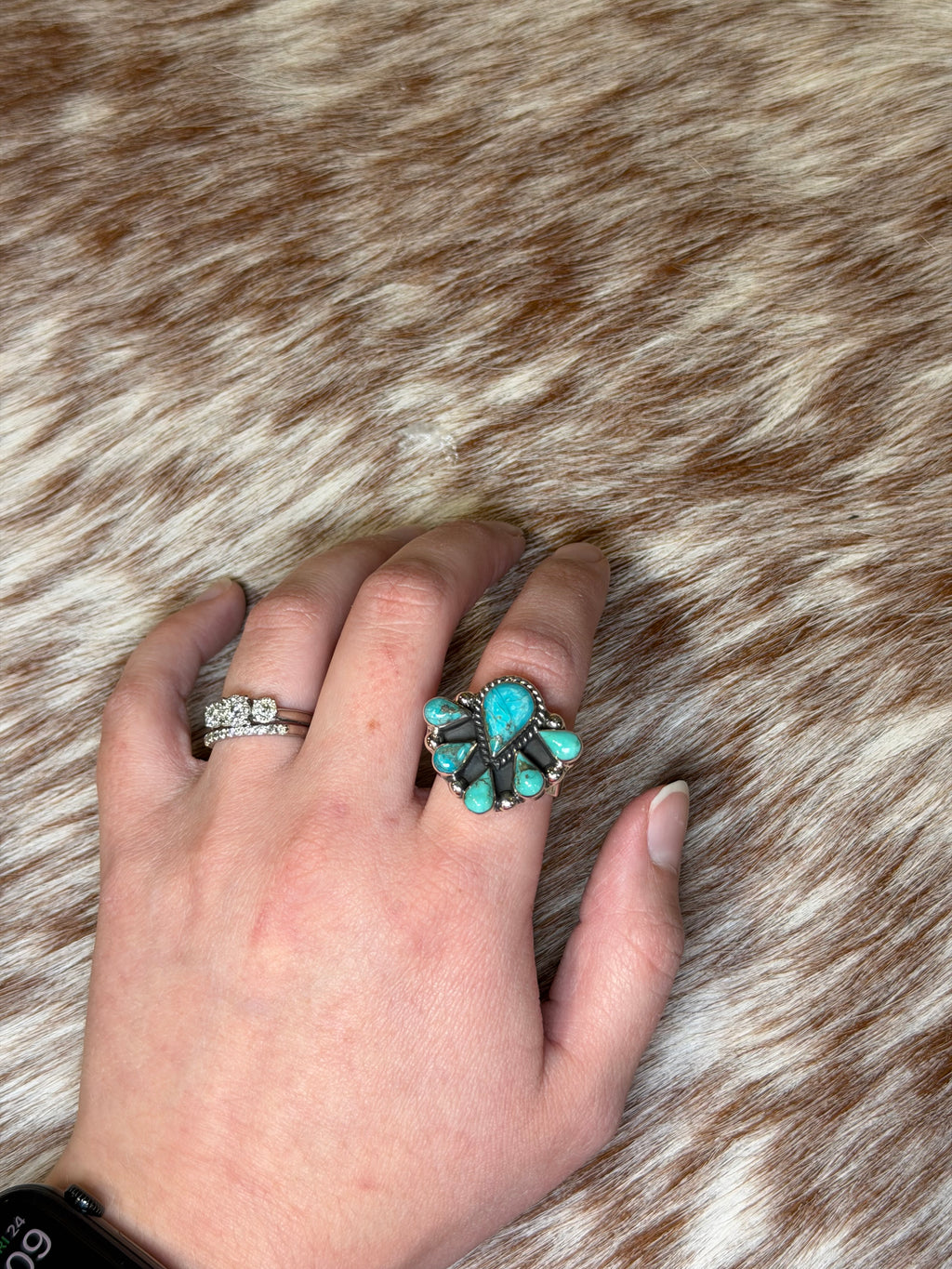 Teardrop Cluster Ring