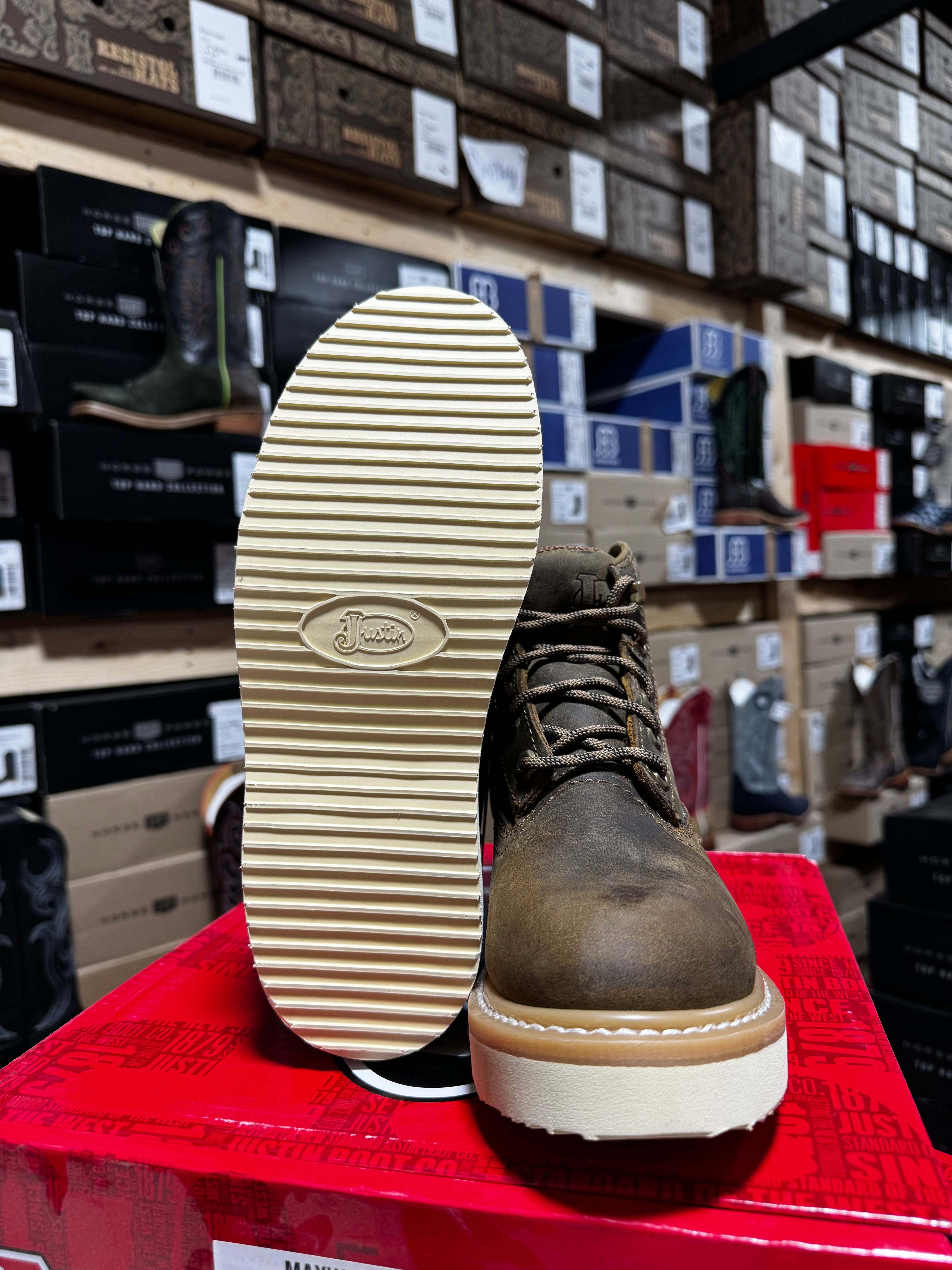 Justin Maxwell Water Buffalo Lace Up (OW708)