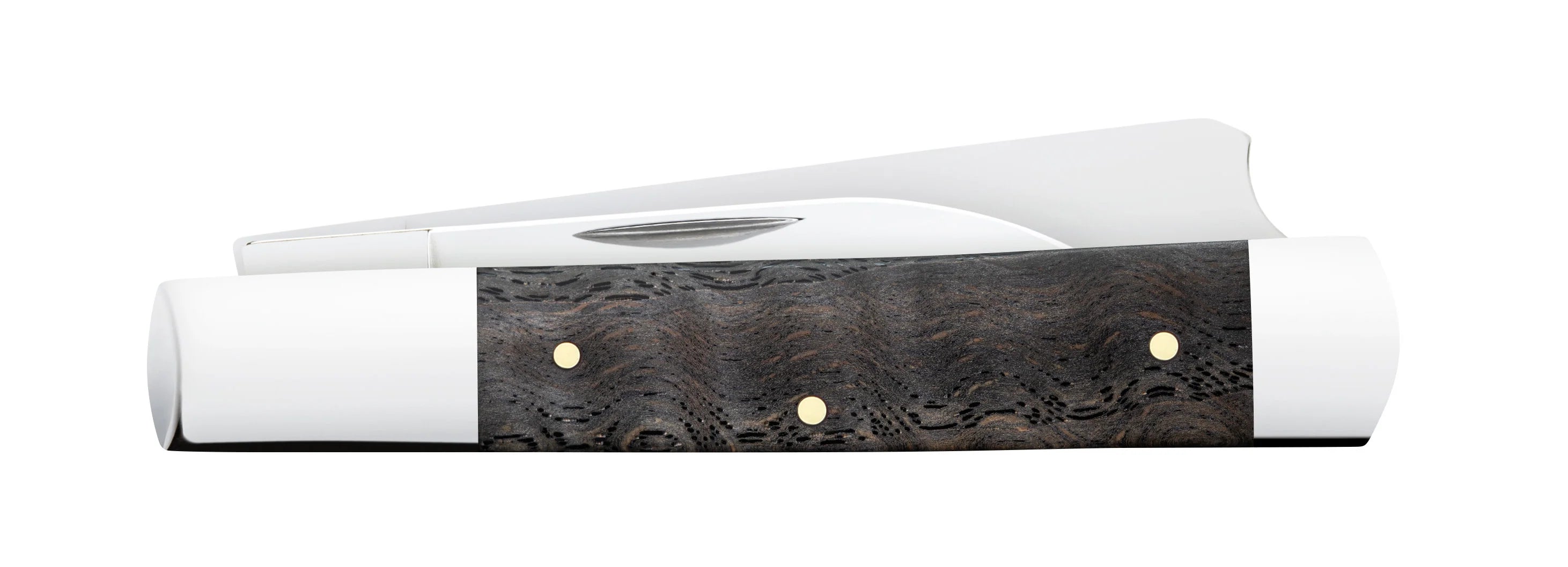 Smooth Black Curly Oak Wood Trapper (14000)