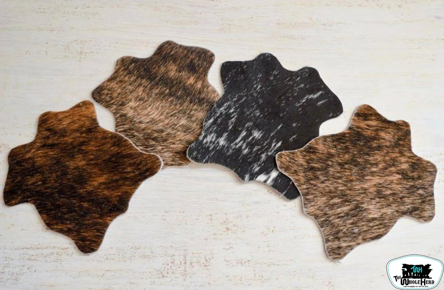 Cowhide Mini Rug Coasters