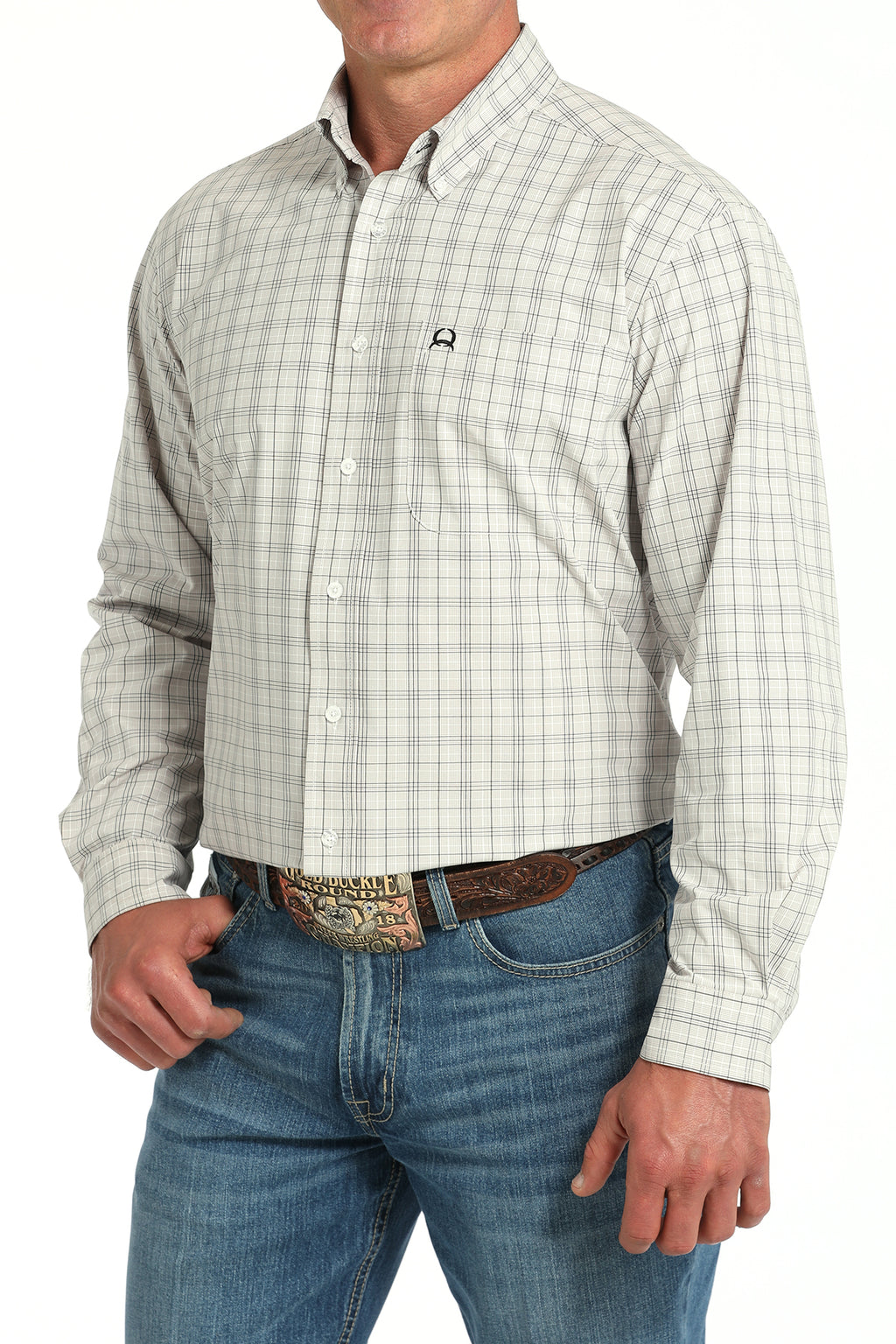 Arenaflex White Plaid Shirt