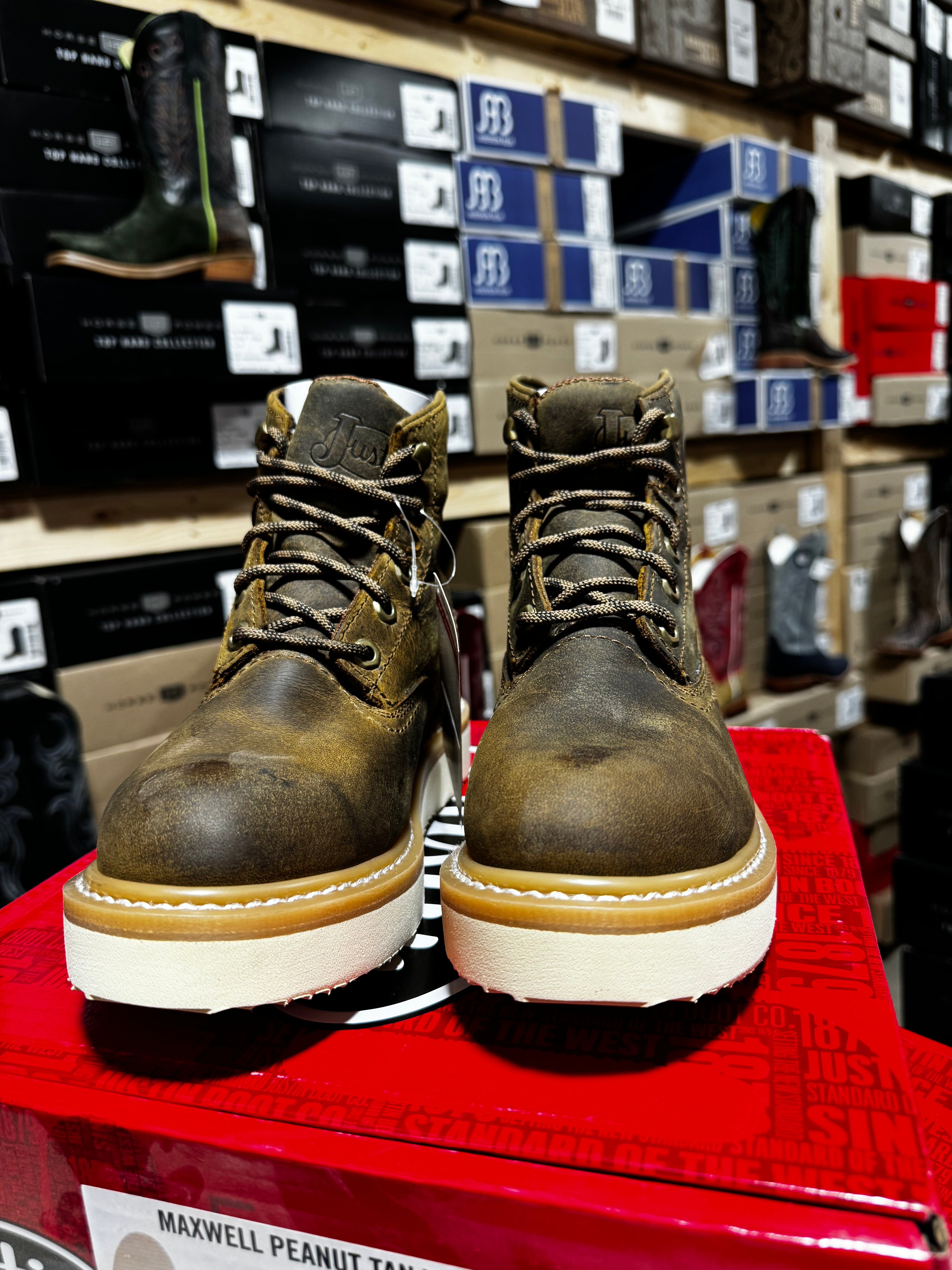 Justin Maxwell Water Buffalo Lace Up (OW708)