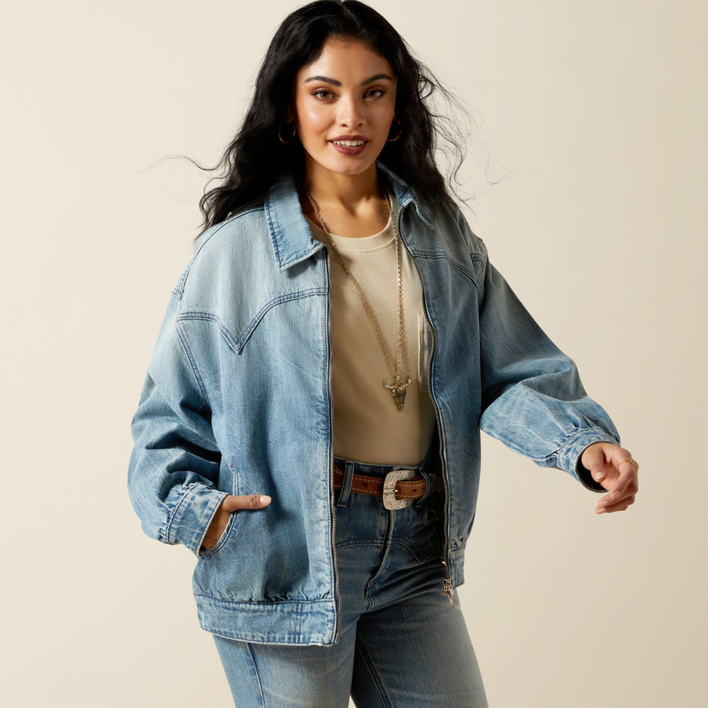 Cheyenne Denim Bomber Jacket (5931)