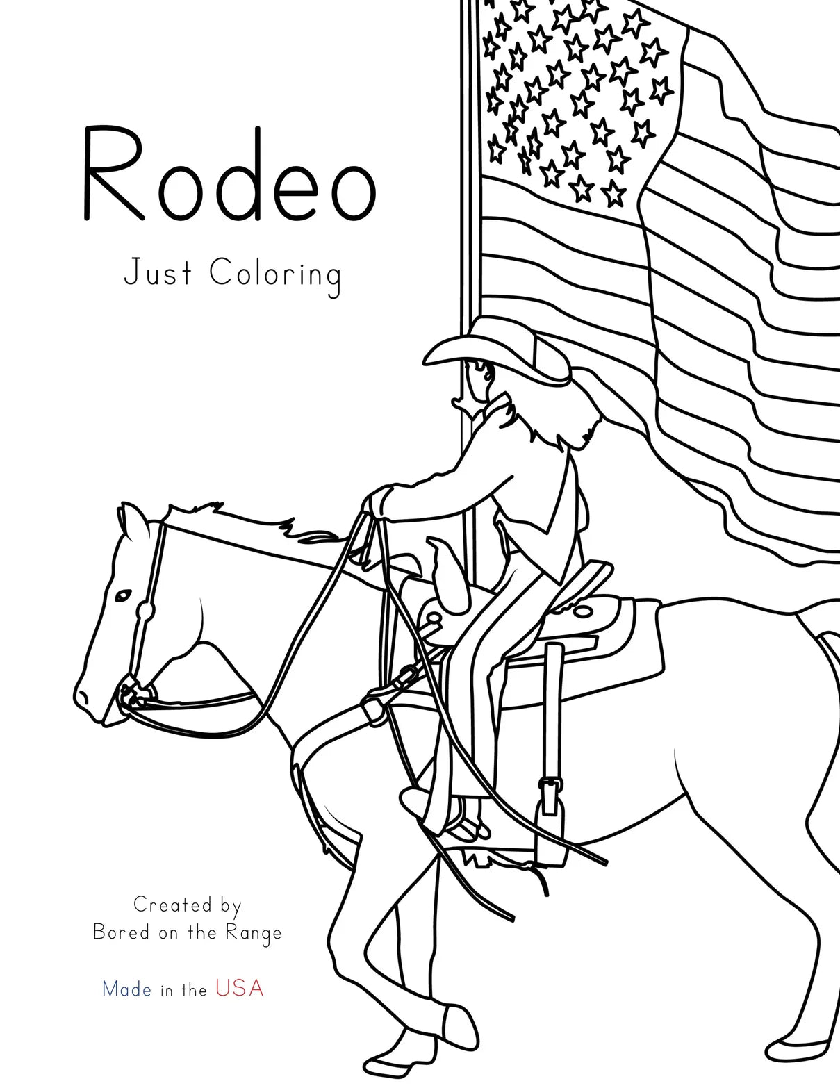 Rodeo Just Coloring Book