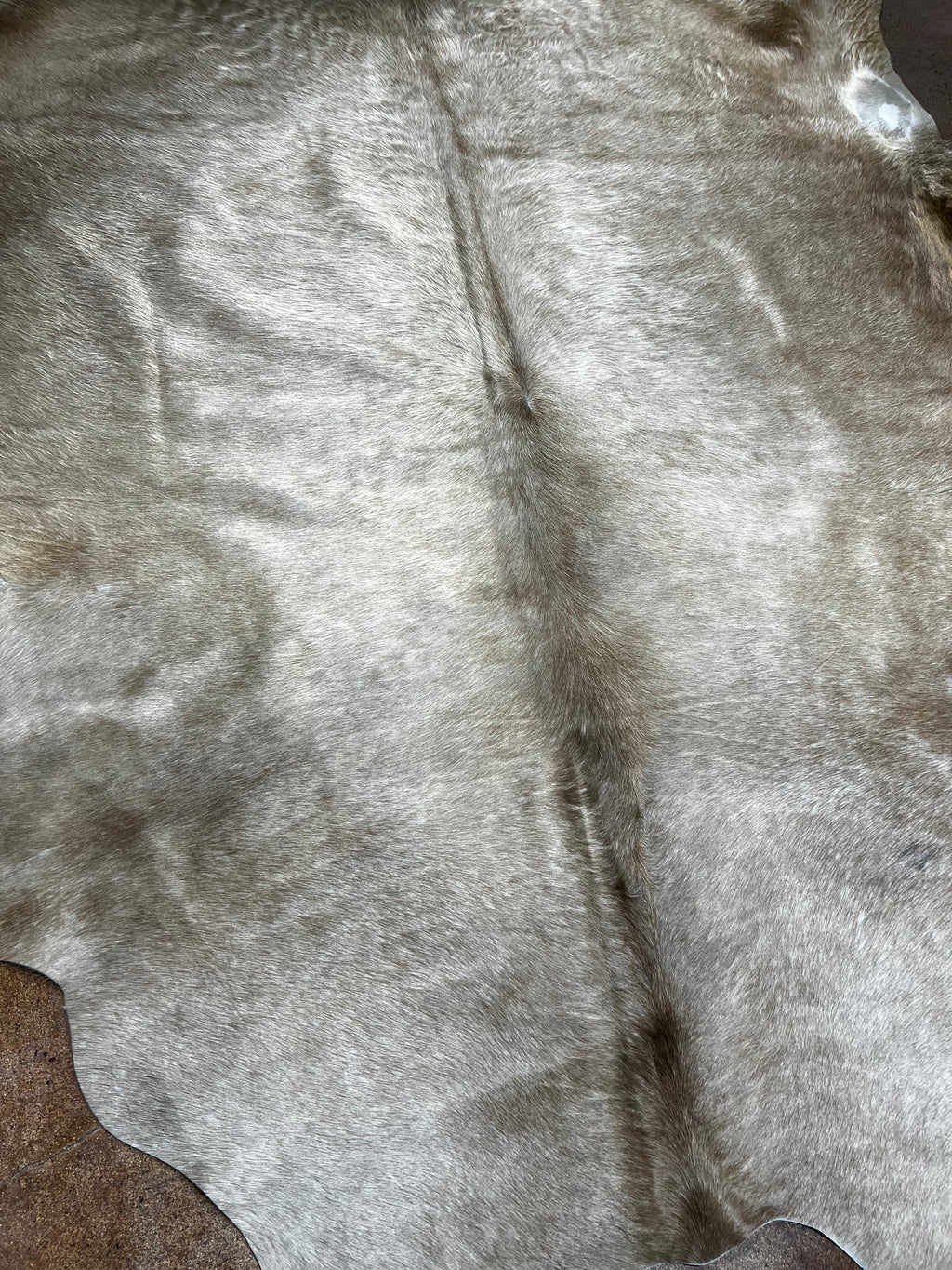 Full Beige Cowhide Rug