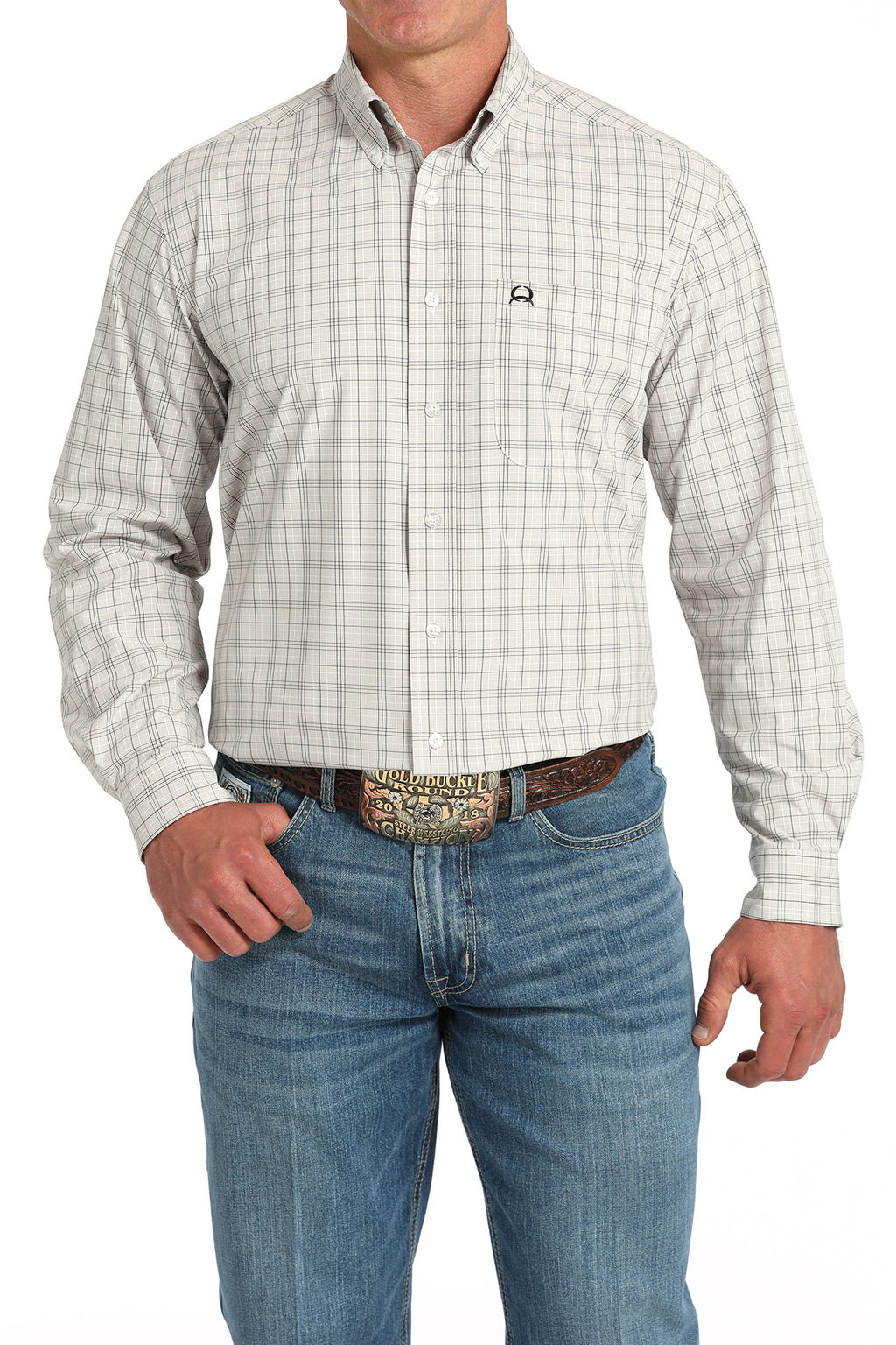 Arenaflex White Plaid Shirt