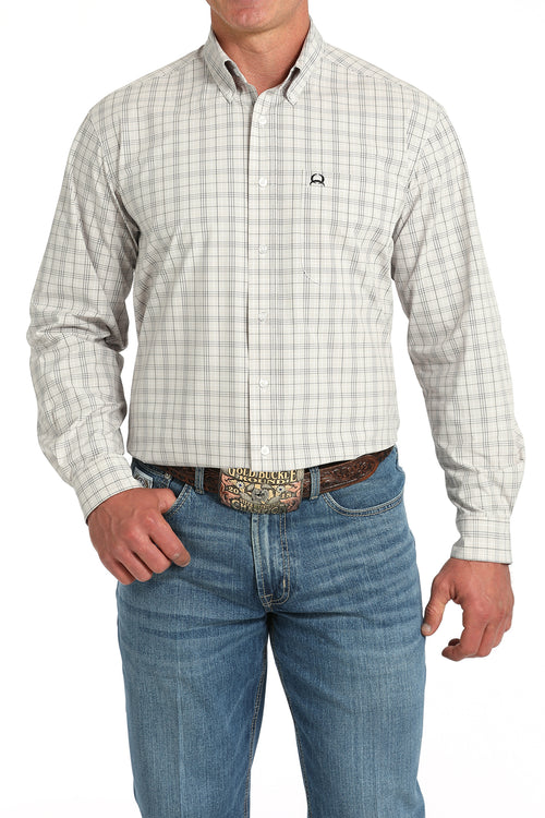 Arenaflex White Plaid Shirt