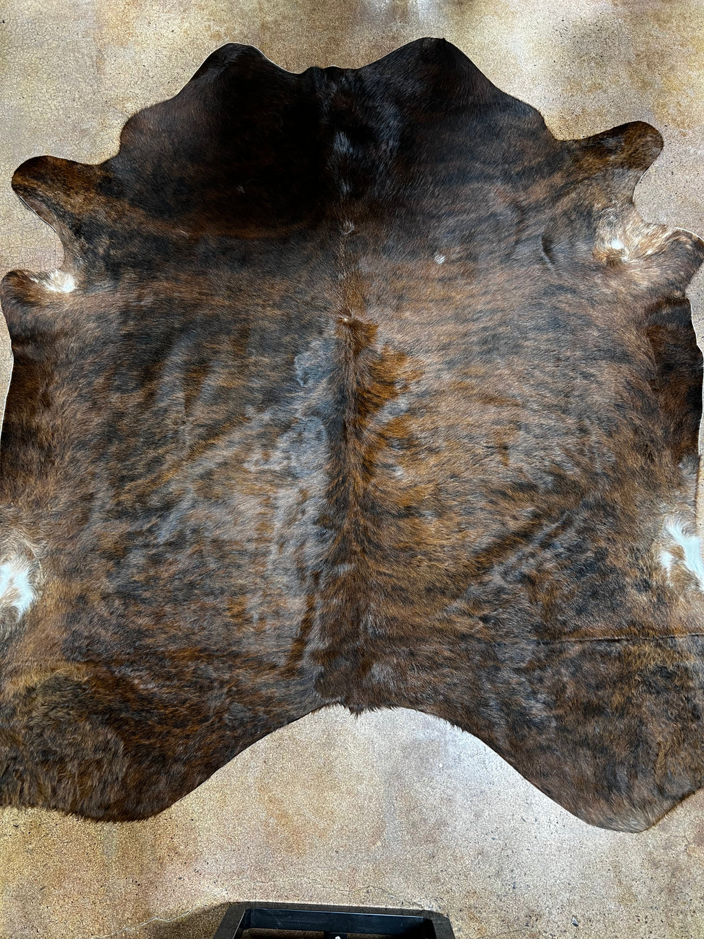 Full Brown Brindle Cowhide Rug