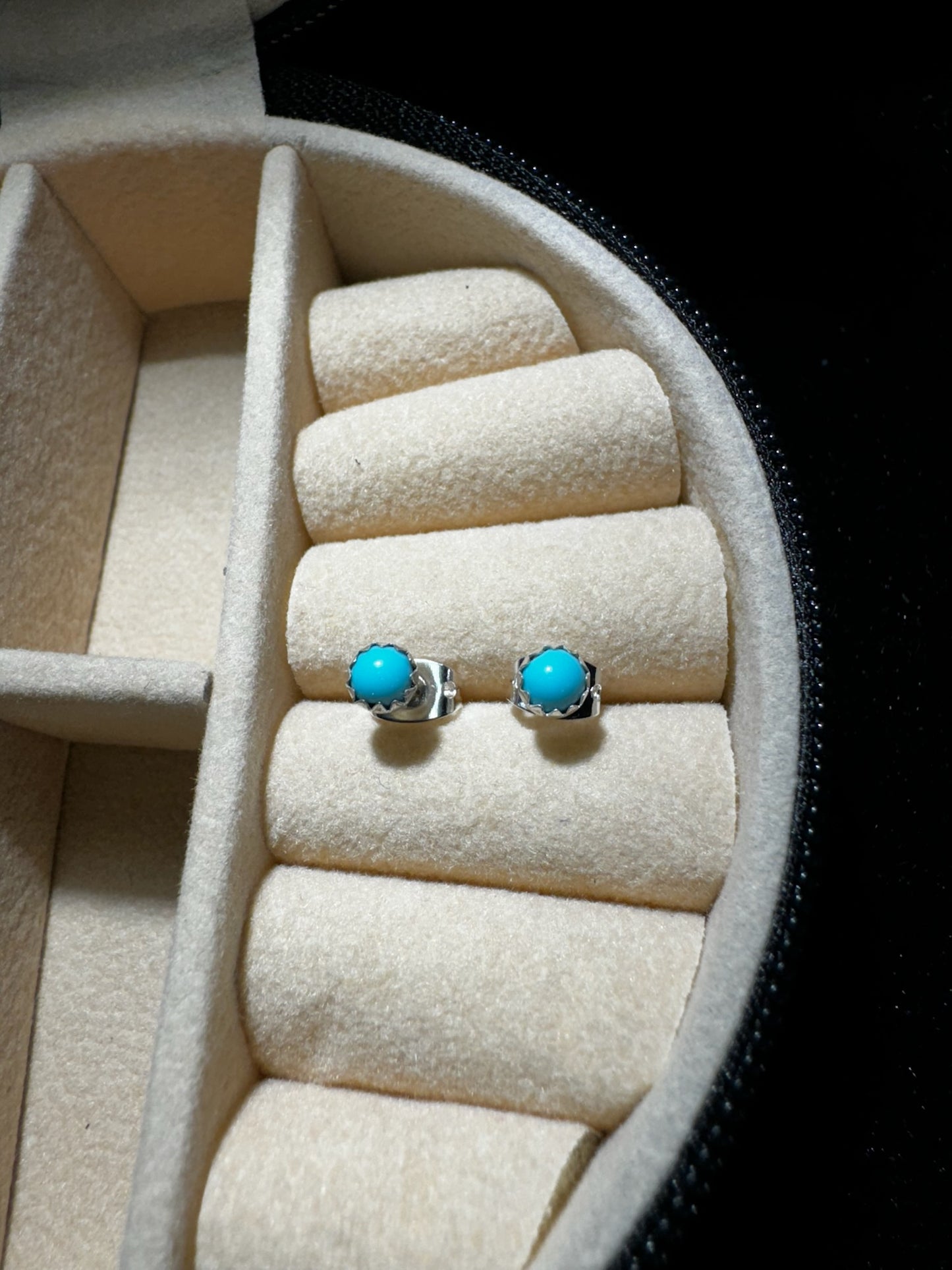 Tiny Turquoise Studs