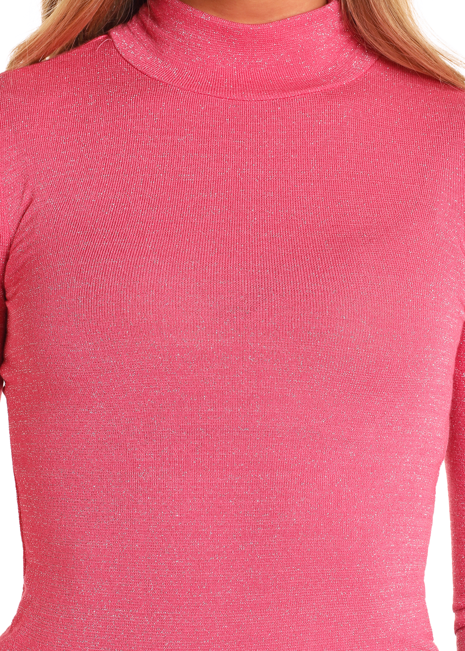 Lurex Turtleneck Top