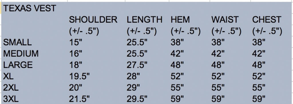 Wyoming Traders Texas Concealed Carry Vest