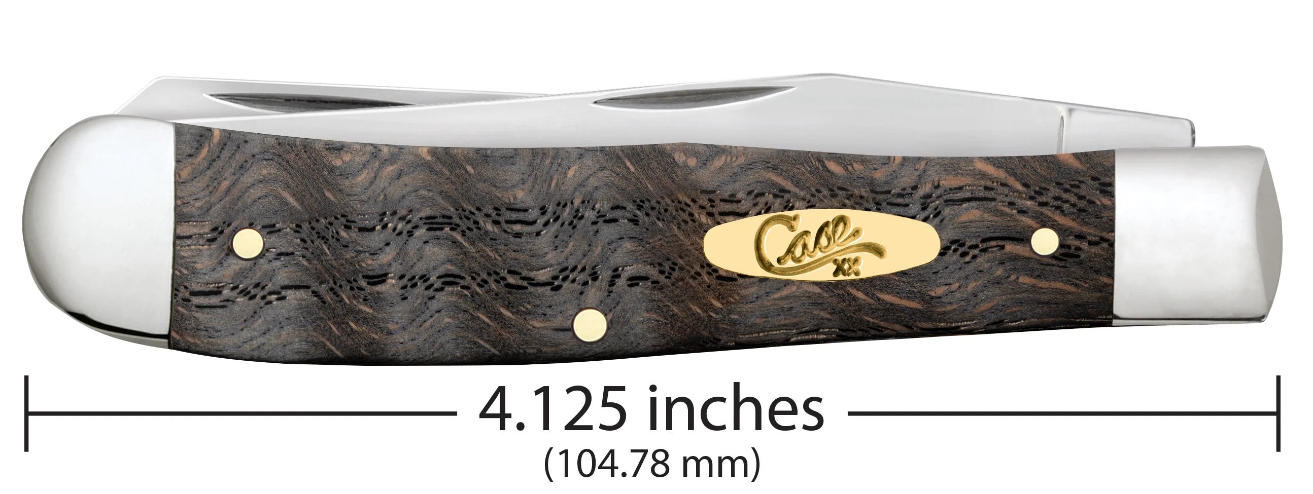 Smooth Black Curly Oak Wood Trapper (14000)