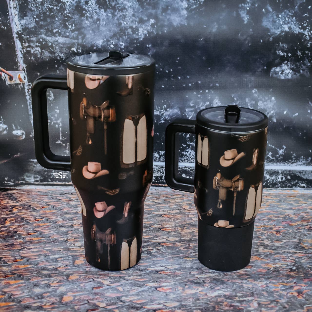 Western Classic Flip Top Tumbler