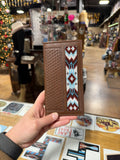 Chocolate Beaded Rodeo Wallet