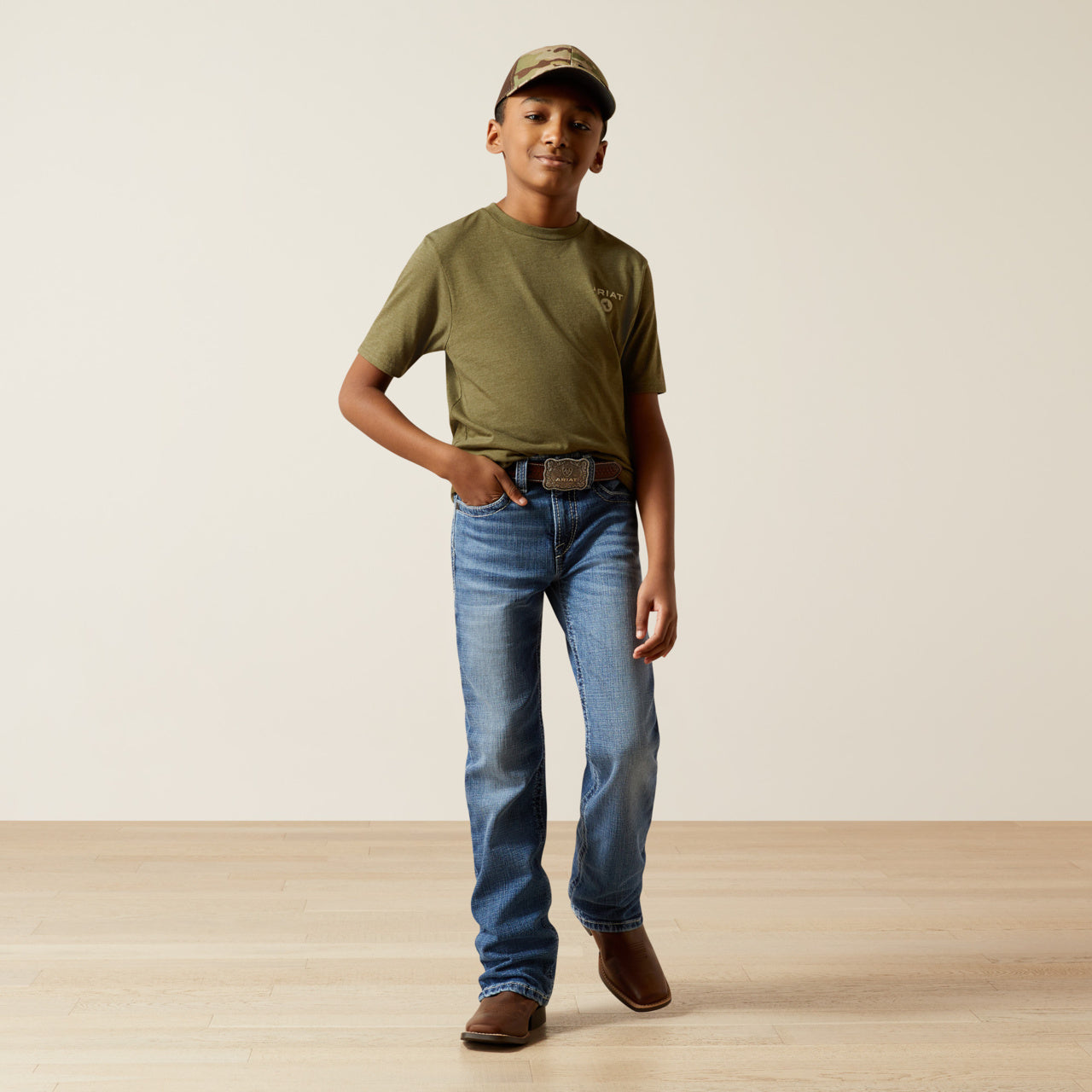 Boy’s Ariat Roped Diamond Tshirt (2410)