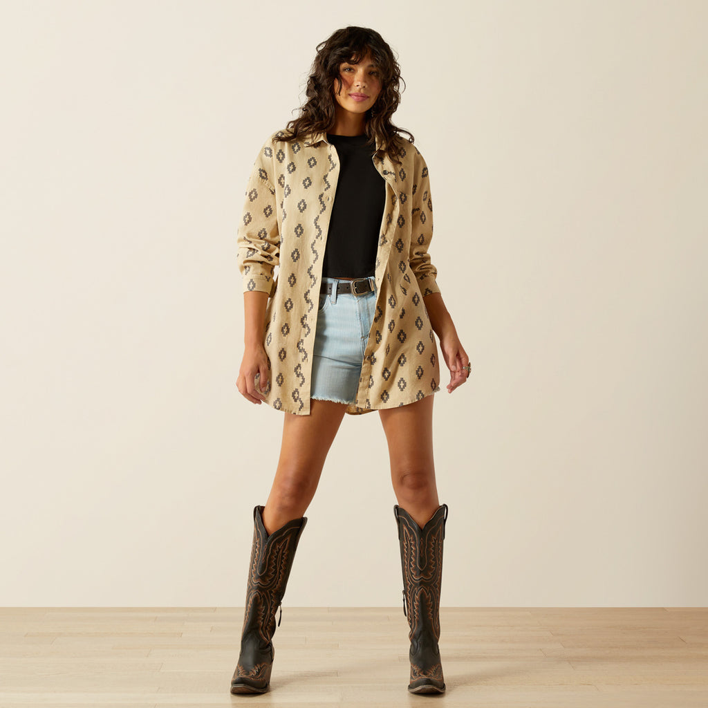 Poppy Summer Overshirt Shirt in Isela Southwest Print