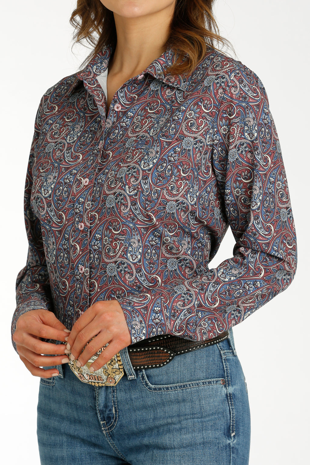 Women’s Cinch Burgundy Paisley (3024)