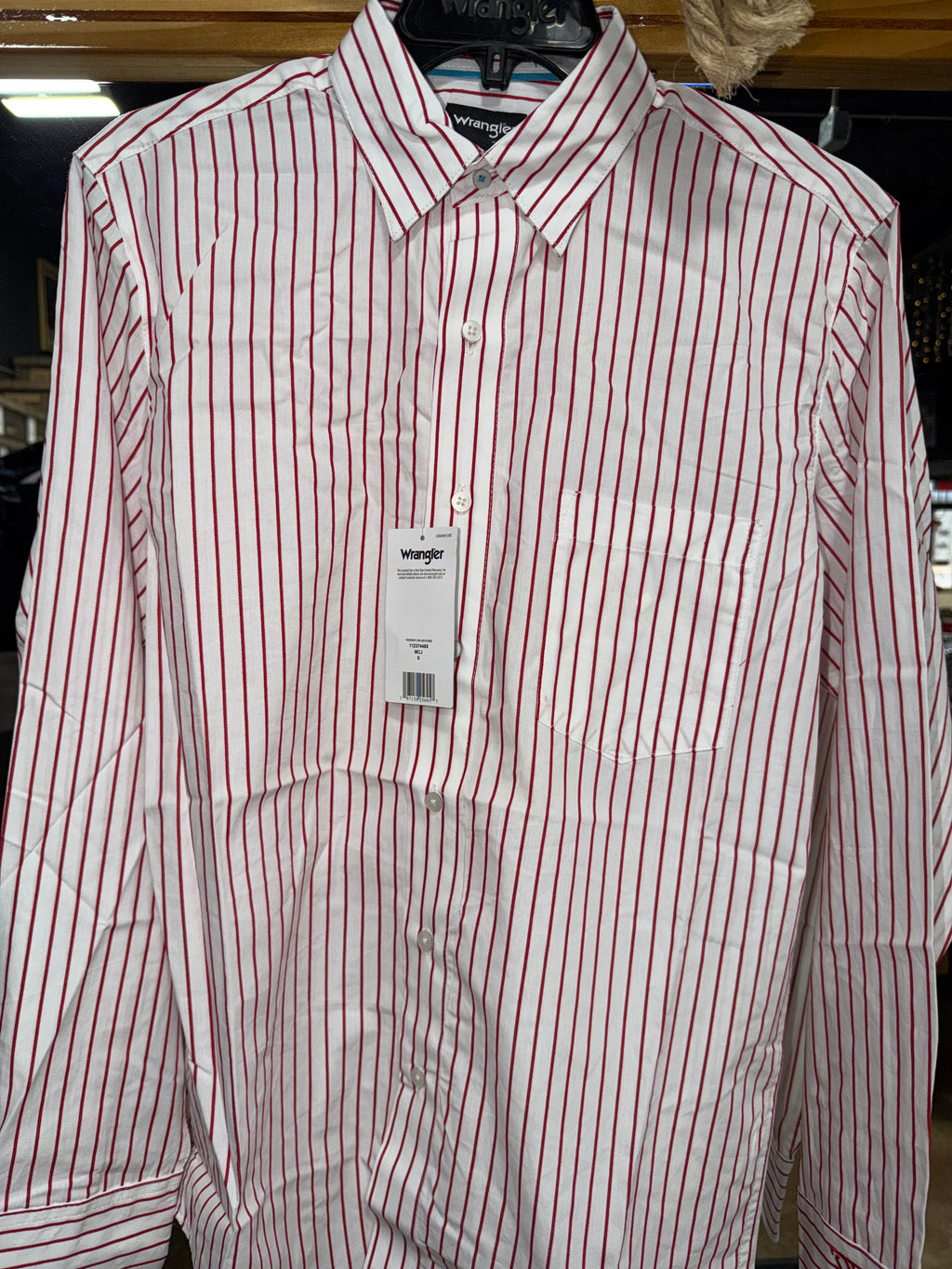 Wrangler® X Cody Johnson Long Sleeve Shirt - Classic Fit - Buttons - White - 112374485