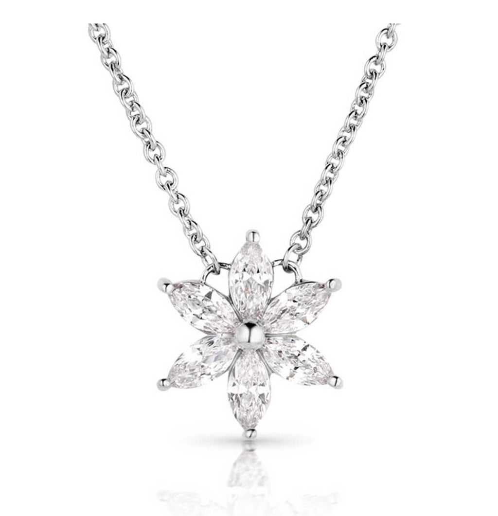 Floral Cheer Crystal Necklace