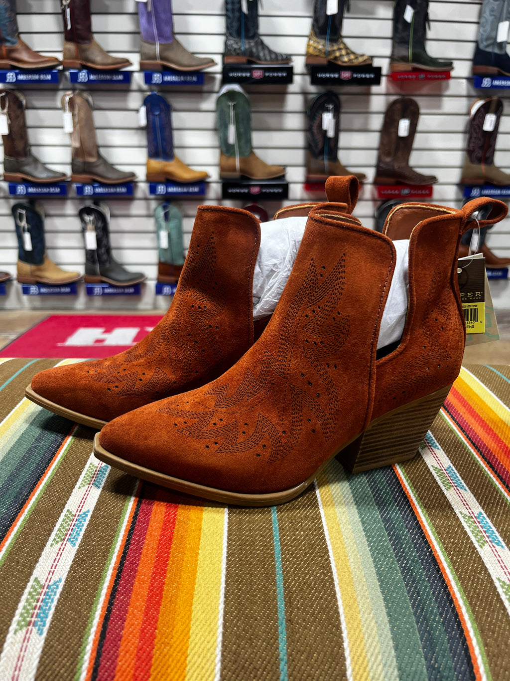 Burnt Orange Booties