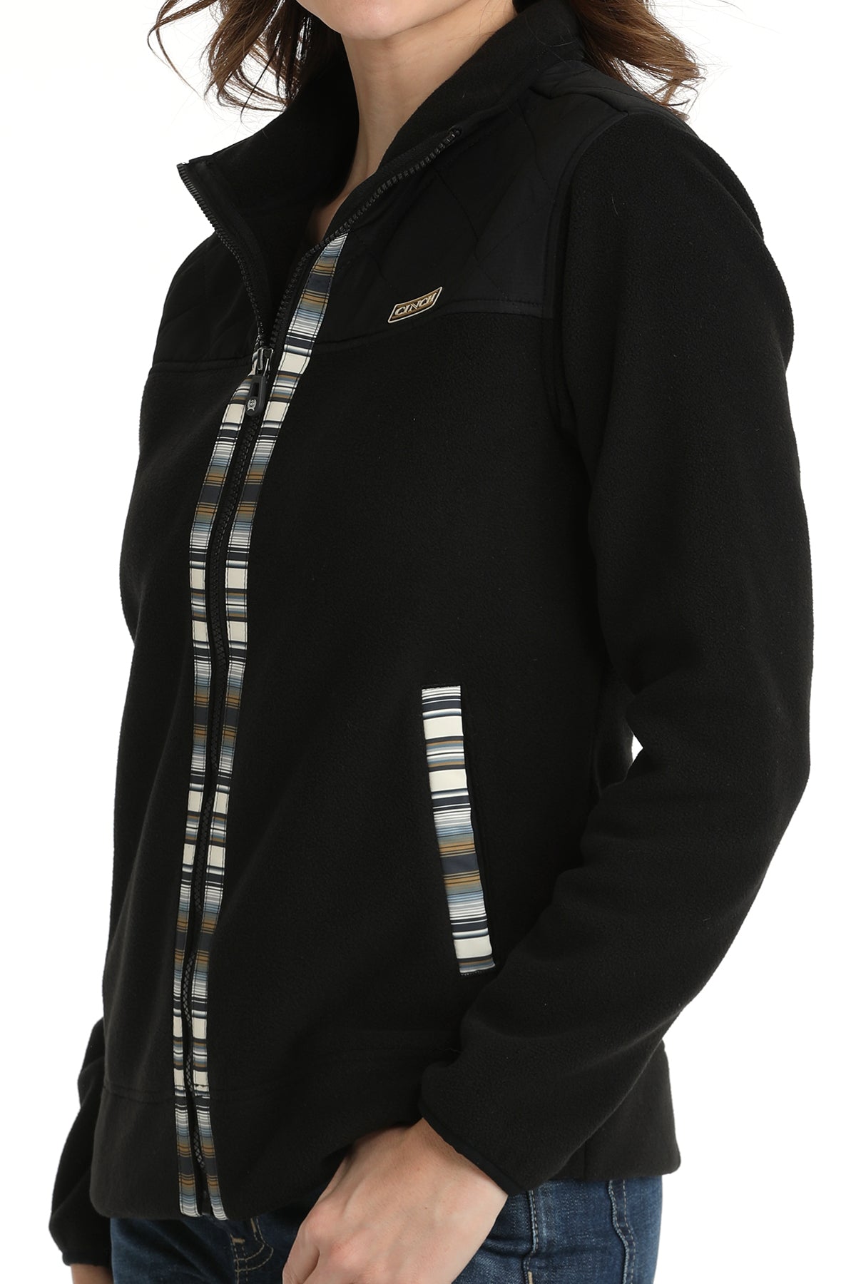 Women’s Black Fleece Jacket (8001)