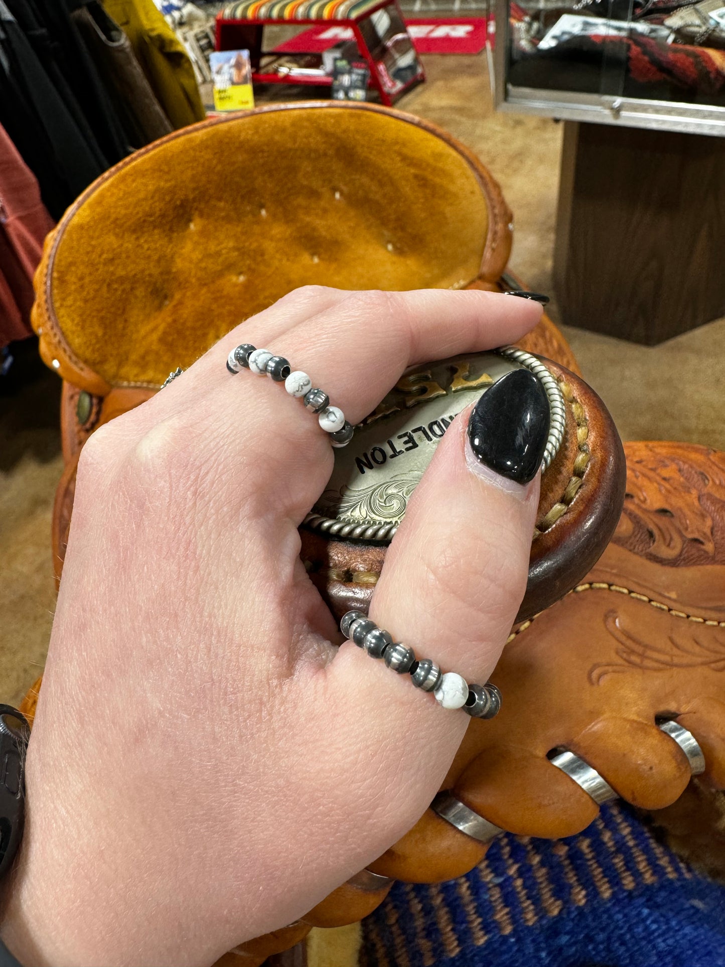 Mini Navajo Pearl Rings