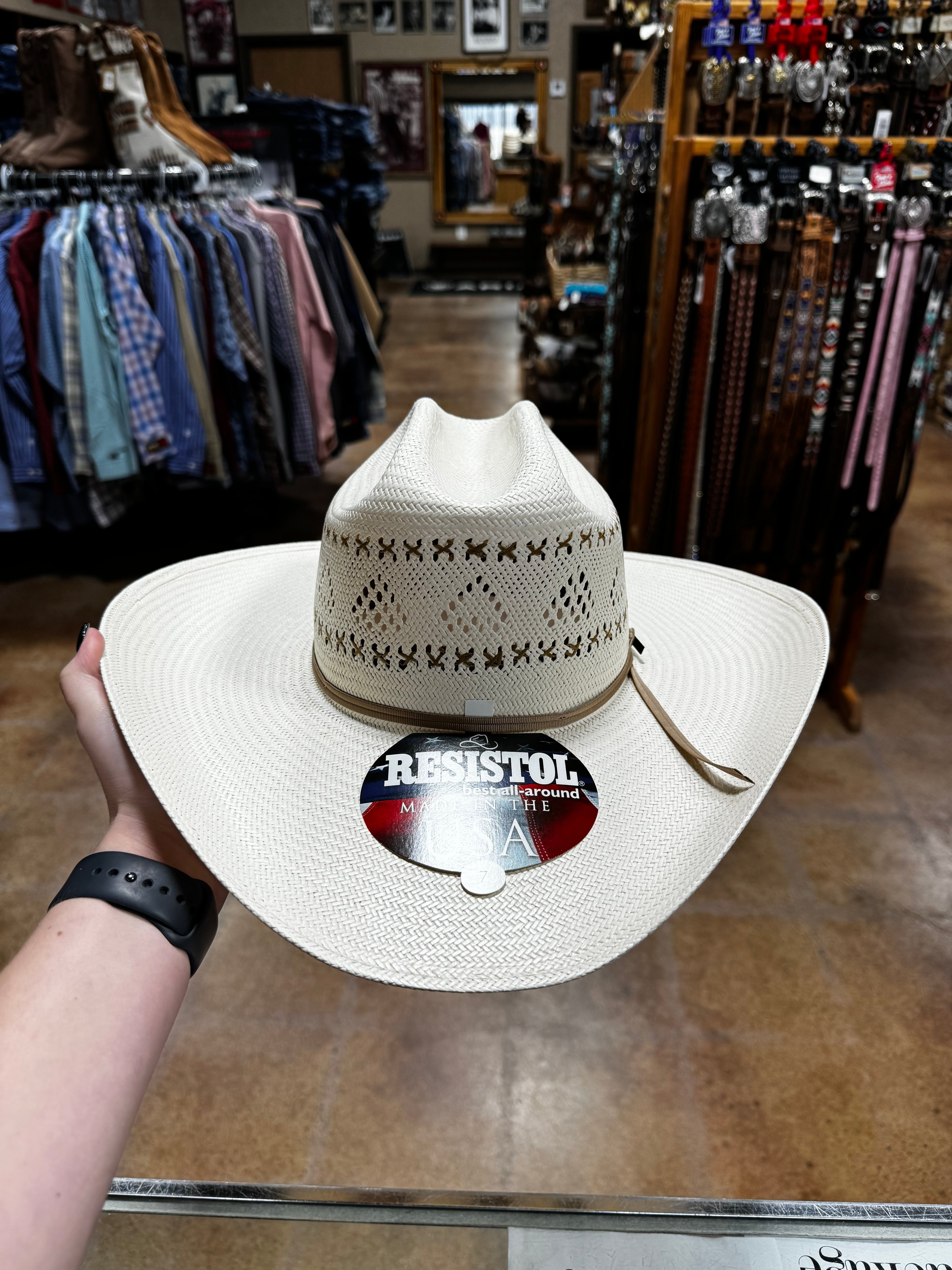 Resistol Black Ridge Straw Hat