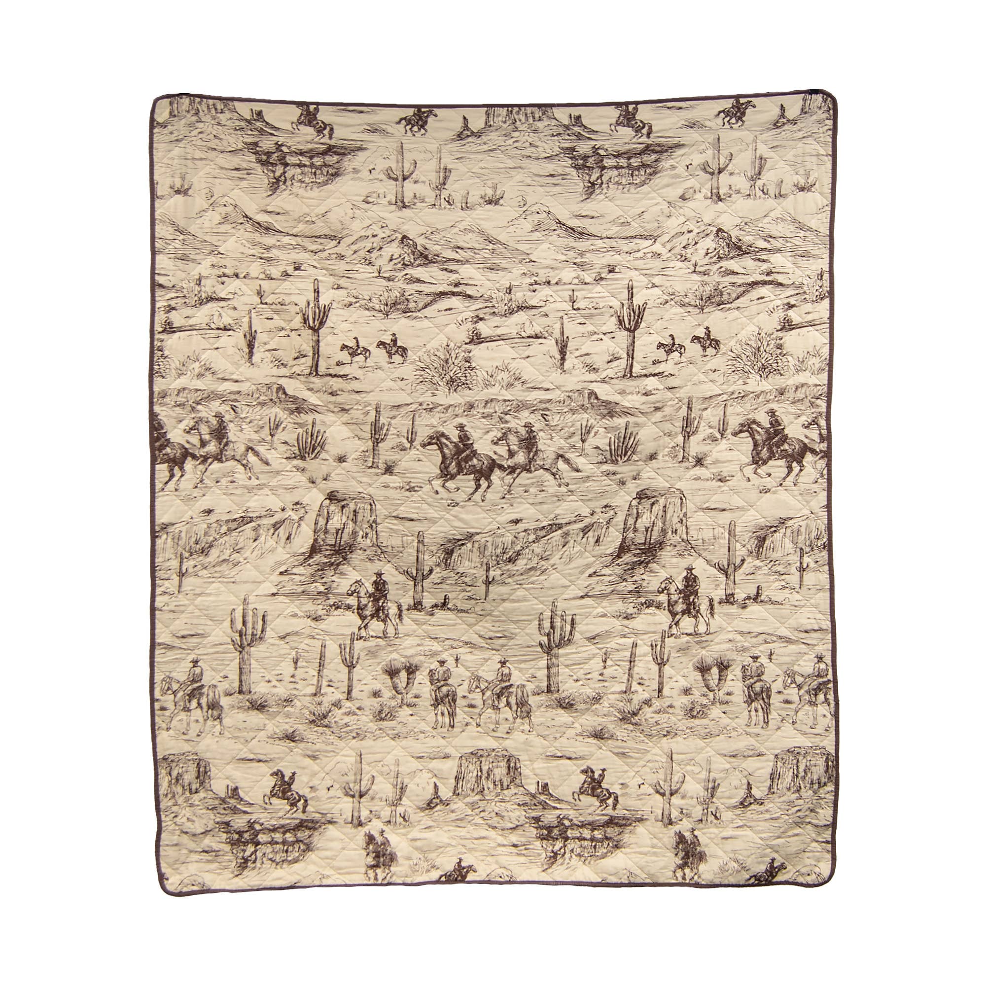 Donna Sharp Cowboy Cotton Quilted Bedding Set: Twin & Single