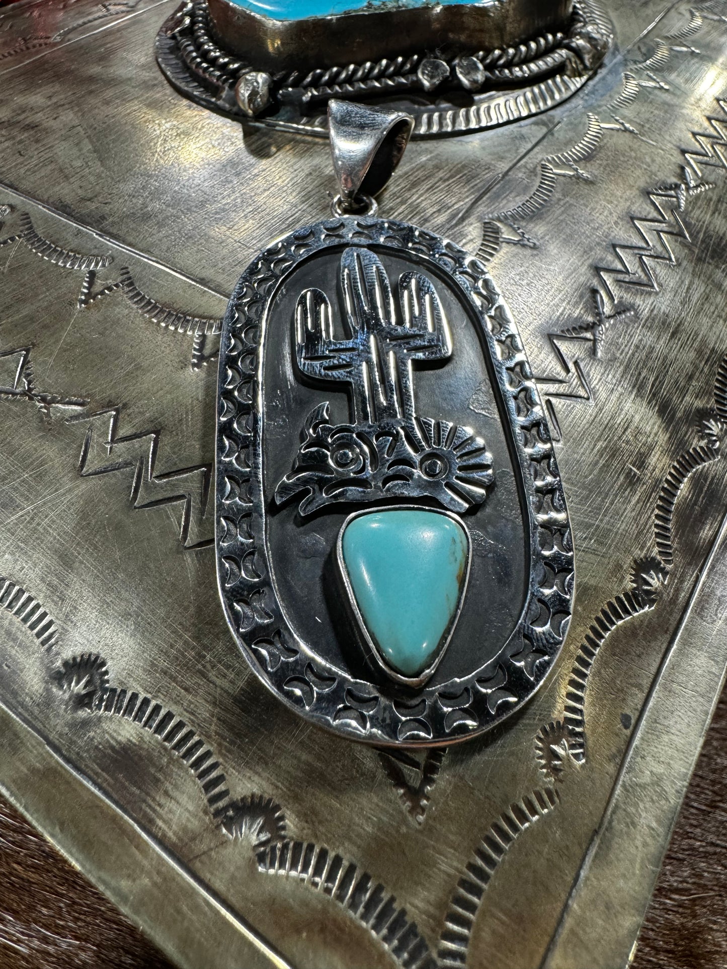 Cactus Turquoise Pendant