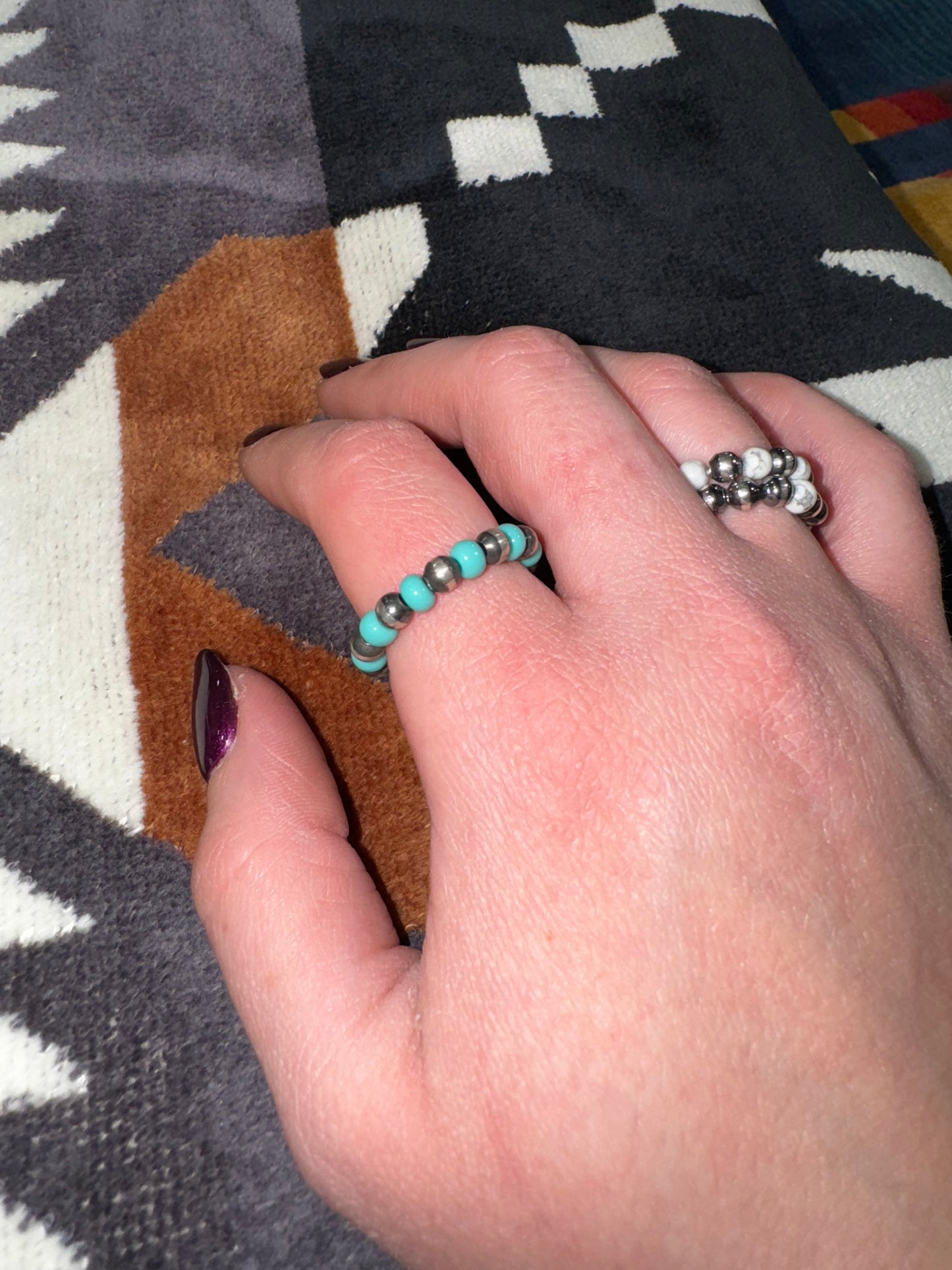 Mini Navajo Pearl Rings