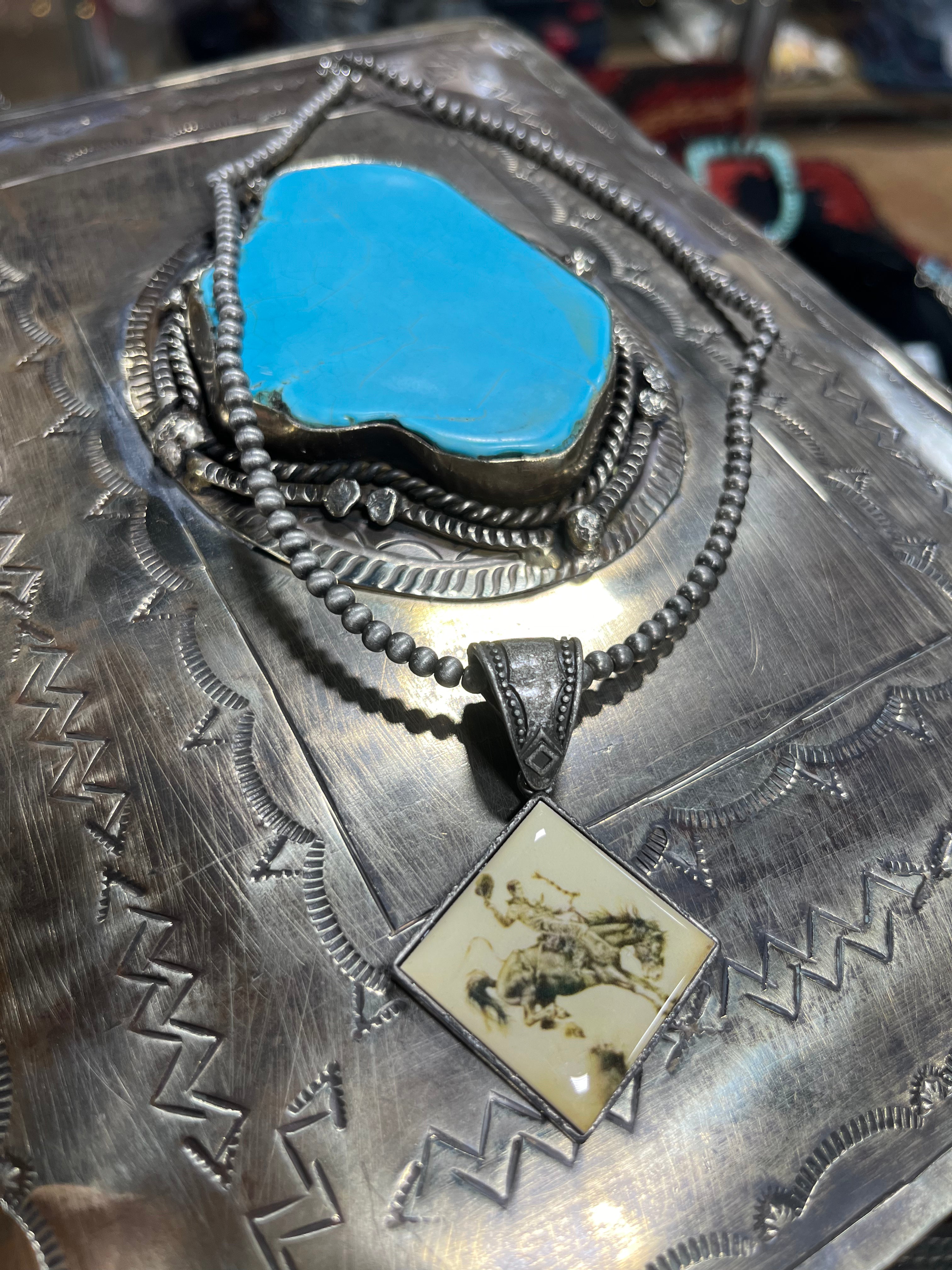 Old Timey Picture Frame Necklaces