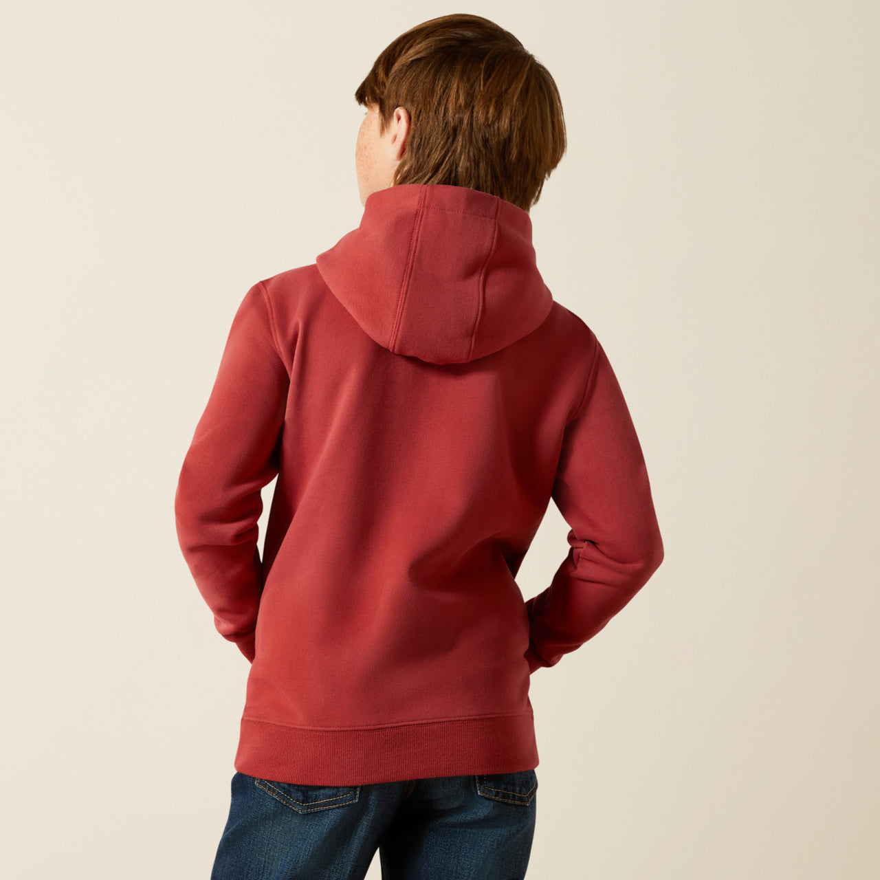 Ariat Boys Red Logo Hoodie (2462)