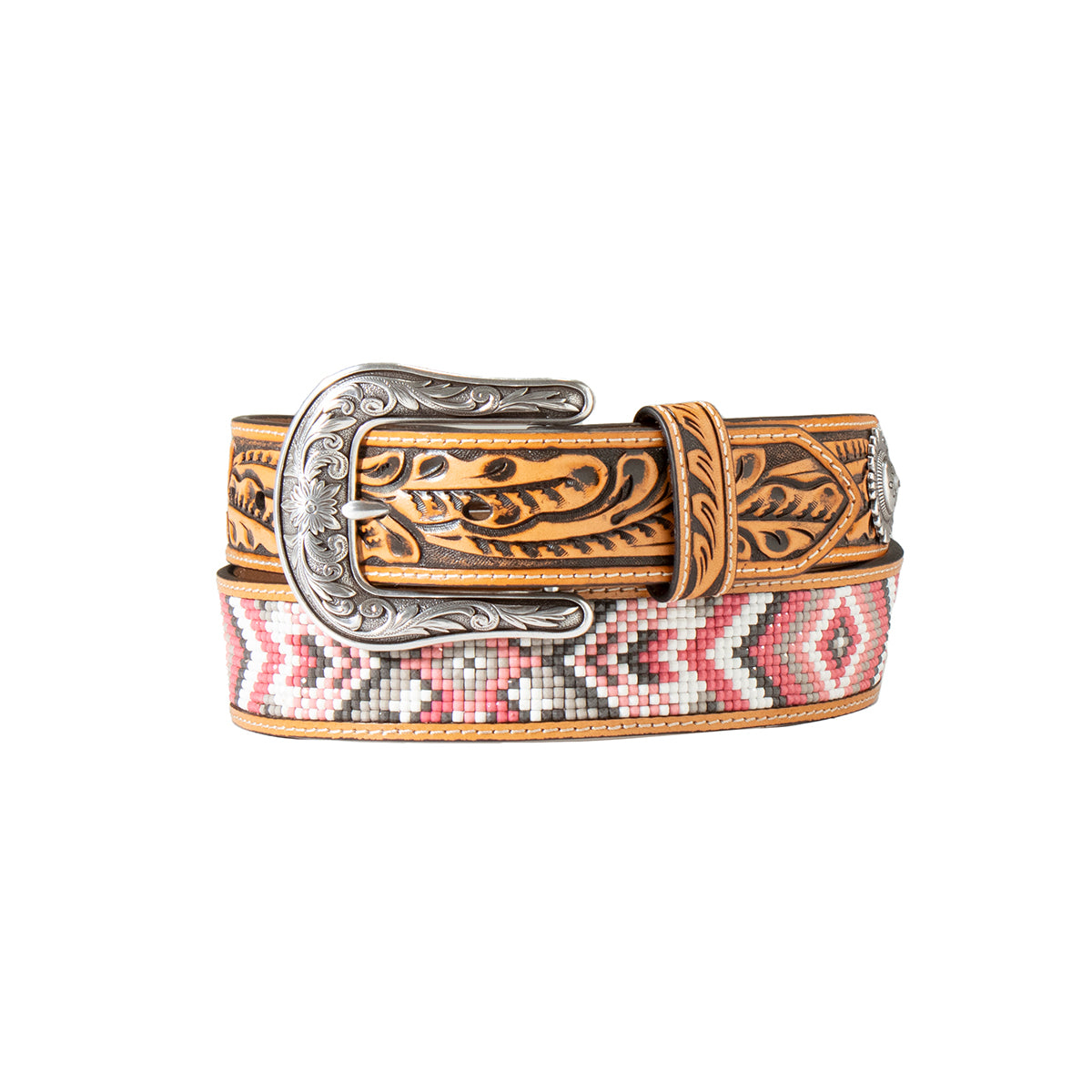 Angel Ranch Ladies Pink Beaded Belt (6930)