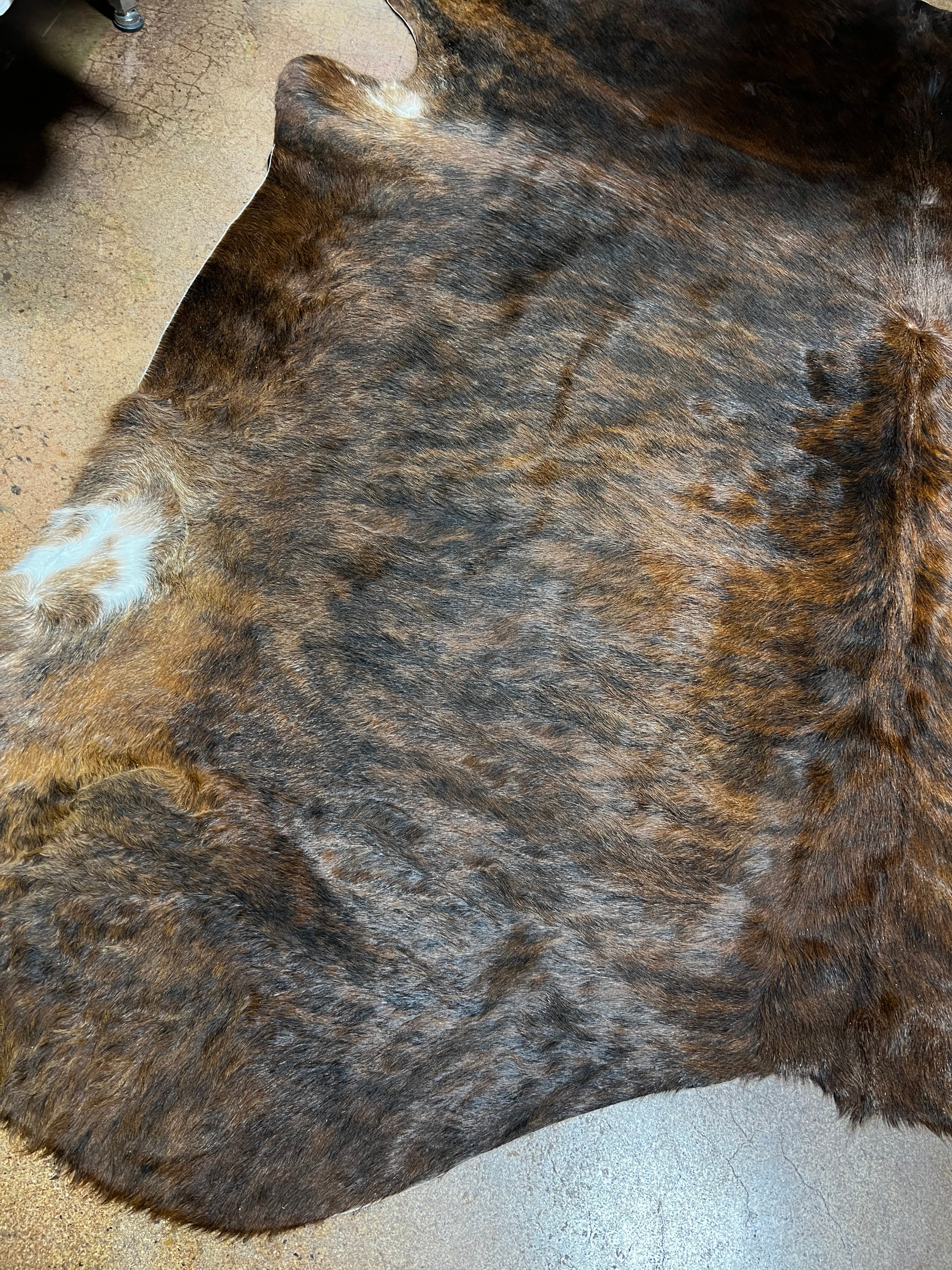 Full Brown Brindle Cowhide Rug