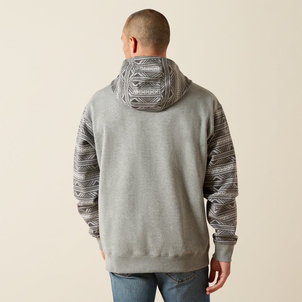 Mens Ariat Southwestern Grey Hoodie (2819)