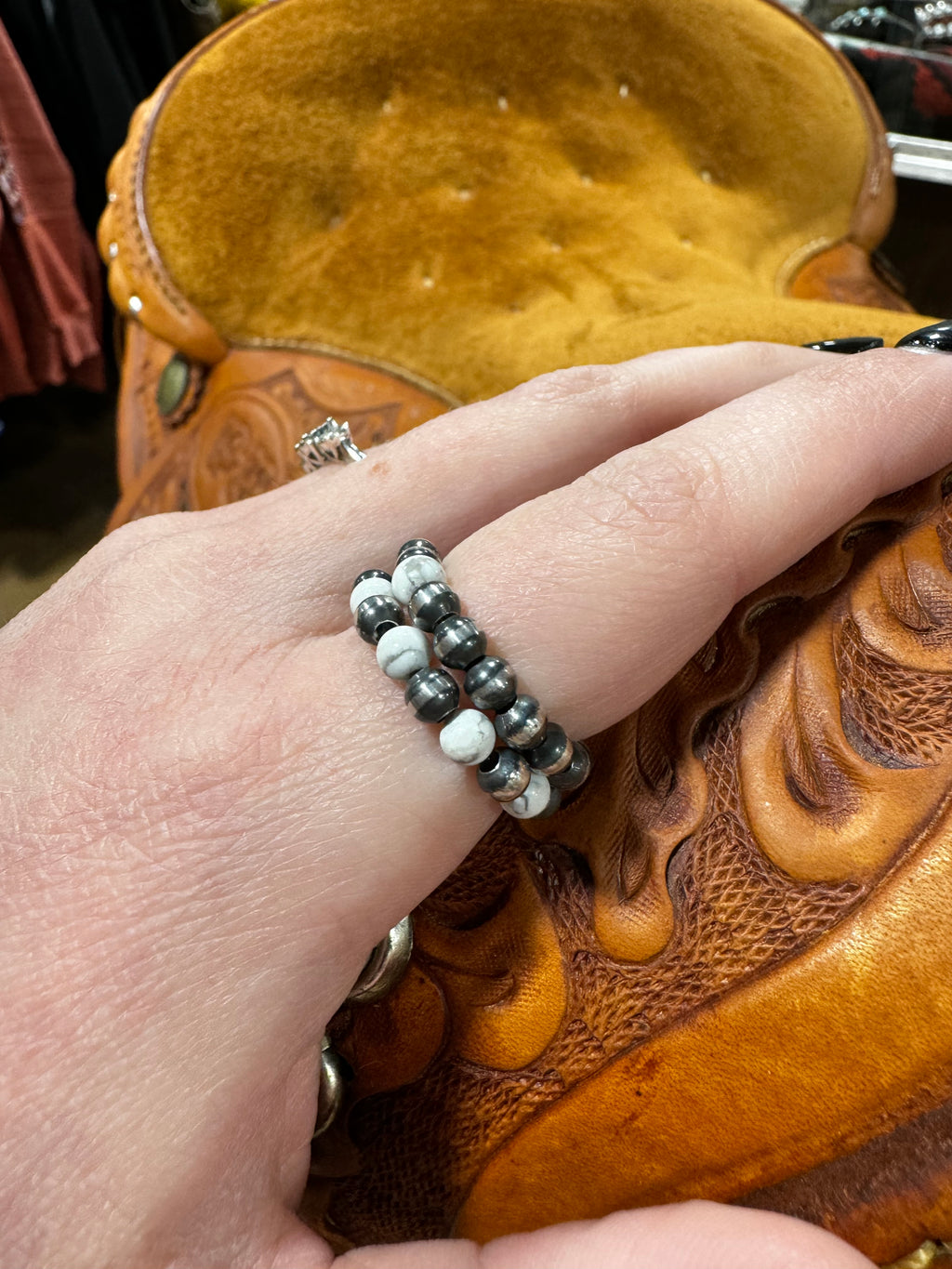 Mini Navajo Pearl Rings