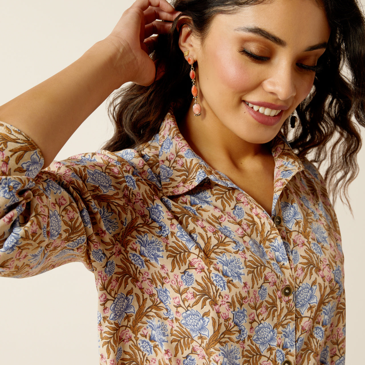 Women’s Prairie Floral Homestyle Shirt (5033)