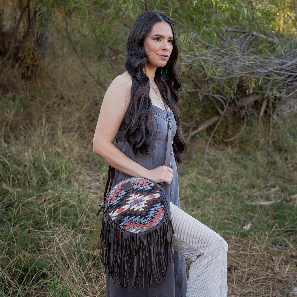 Guadalupe Serape Sage Crossbody