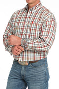 Cinch Men’s Red/Blue Plaid Shirt (5946)