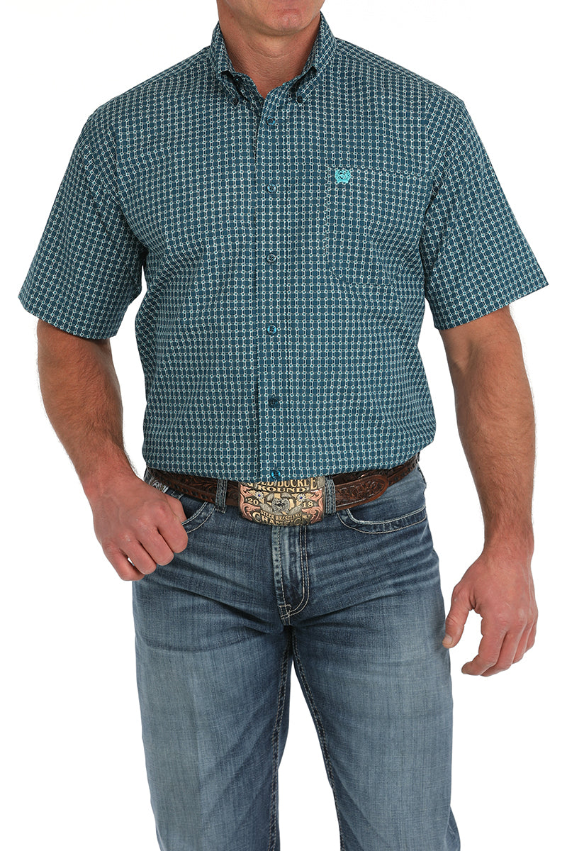 Cinch Navy Squared SS Shirt (1478)