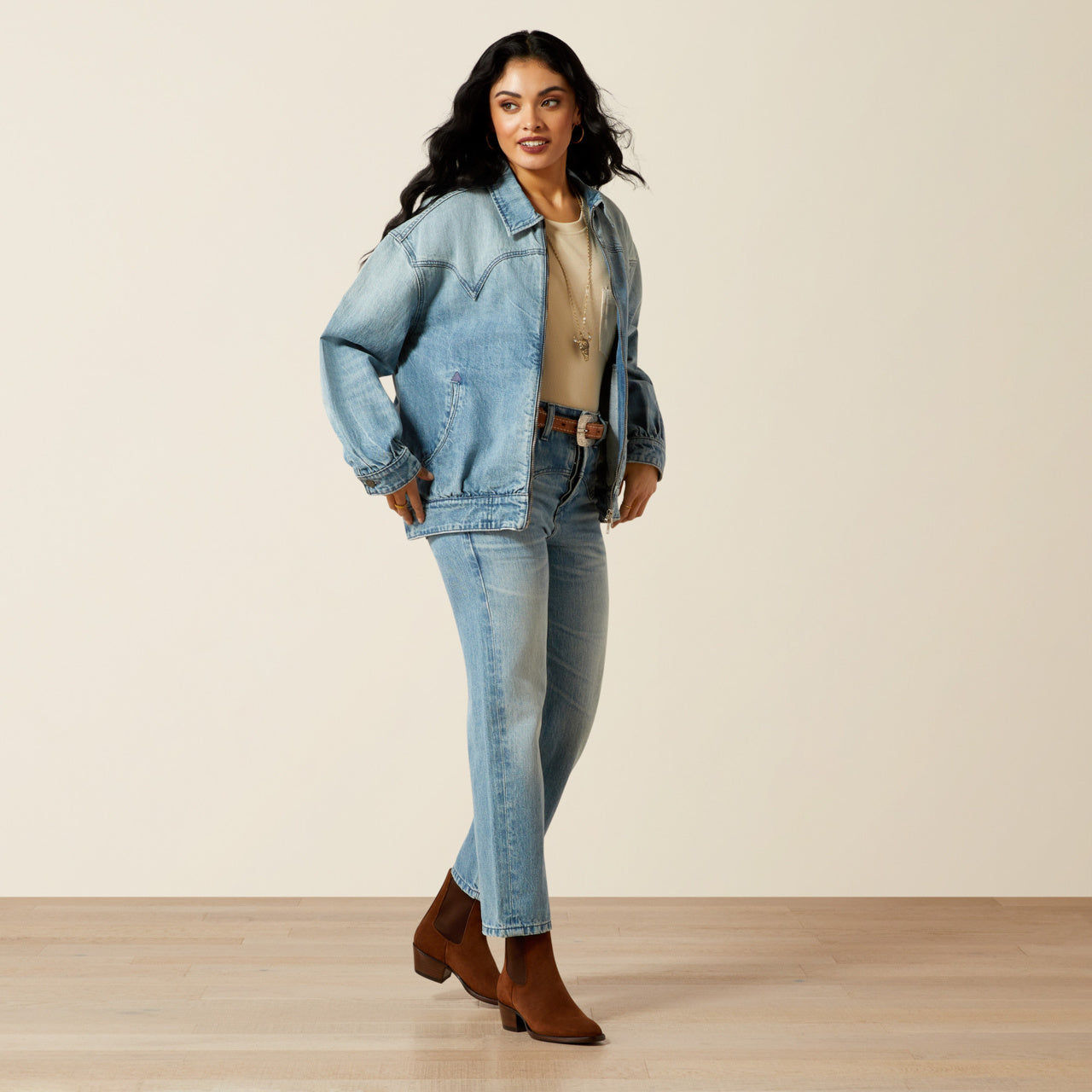Cheyenne Denim Bomber Jacket (5931)