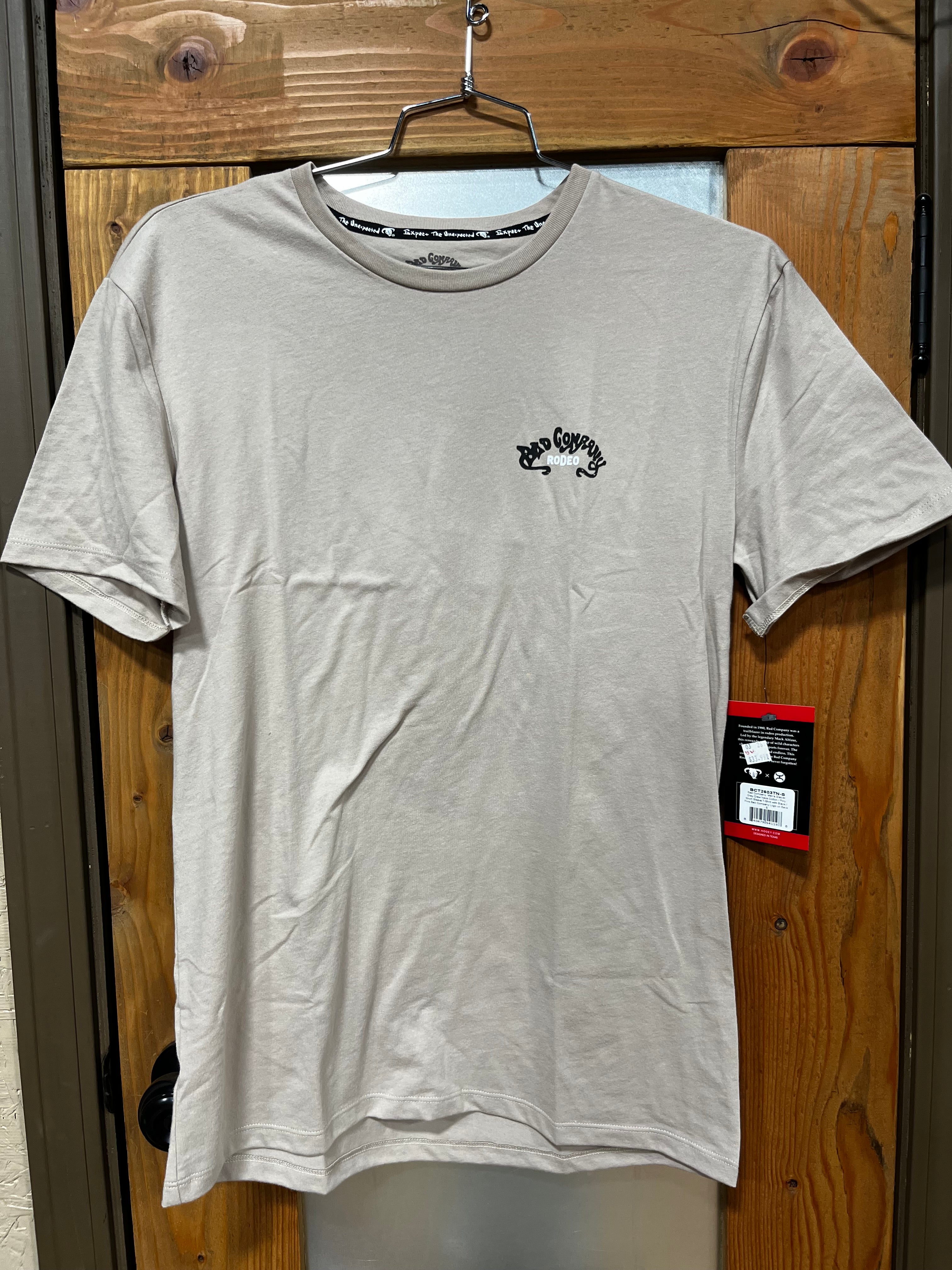 Bad Company Rodeo Bad To The Bone Tan Tee