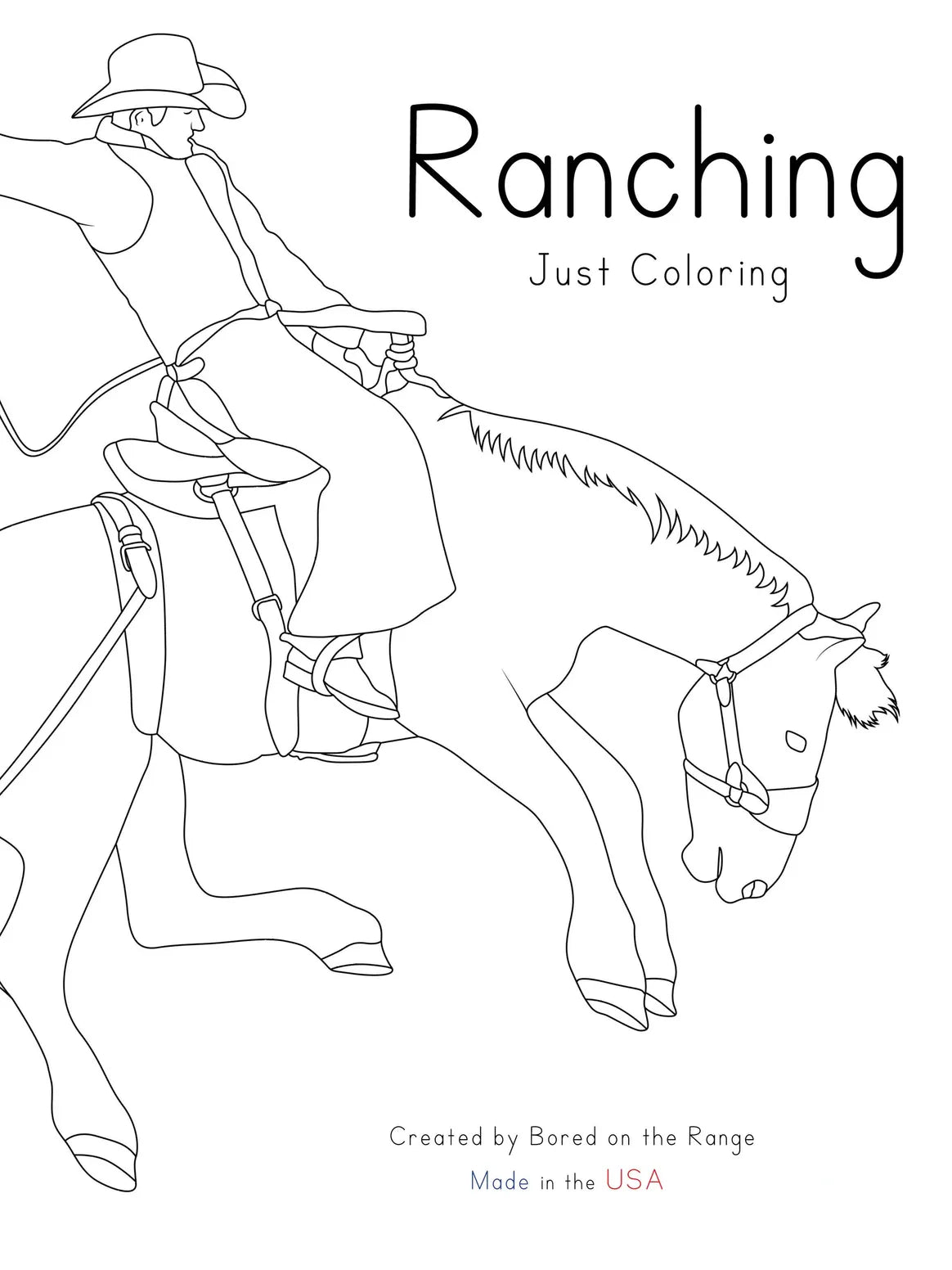 Ranching Just Coloring Book