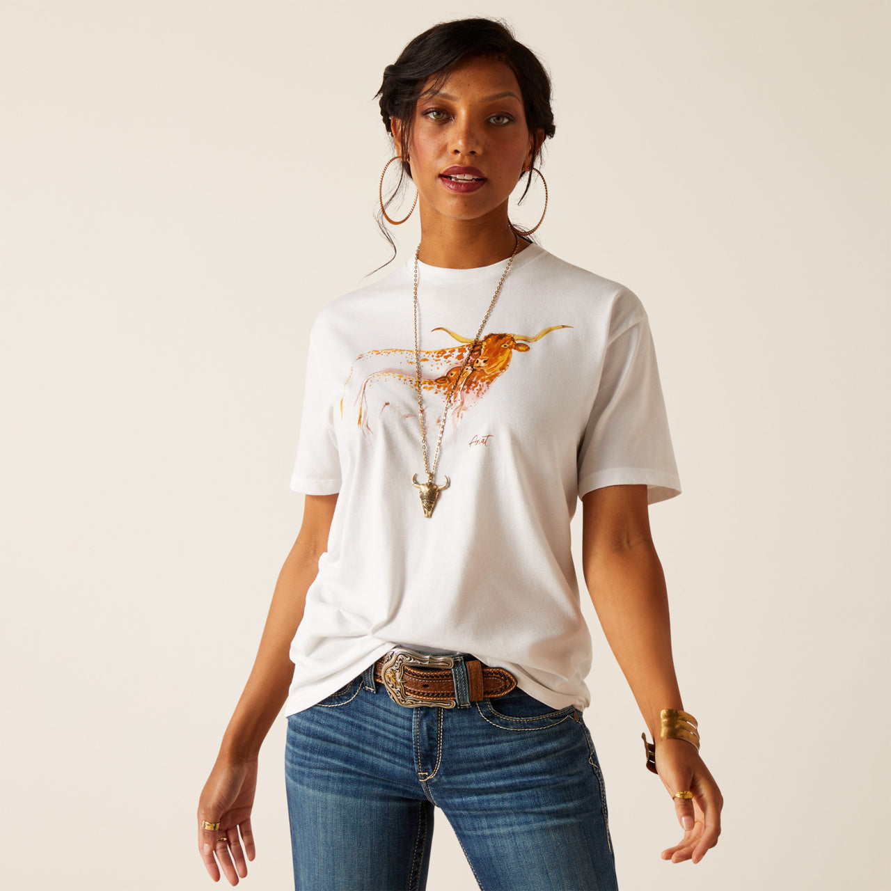 Ariat Maternal Cow Tee (1435)