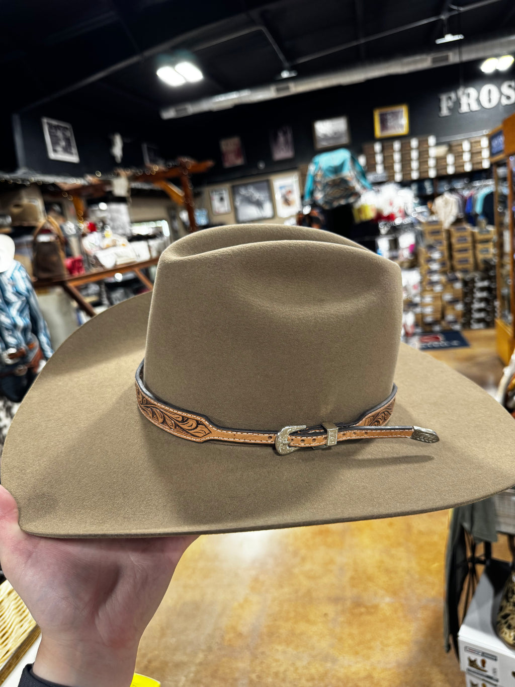 AD Tooled Hat Band