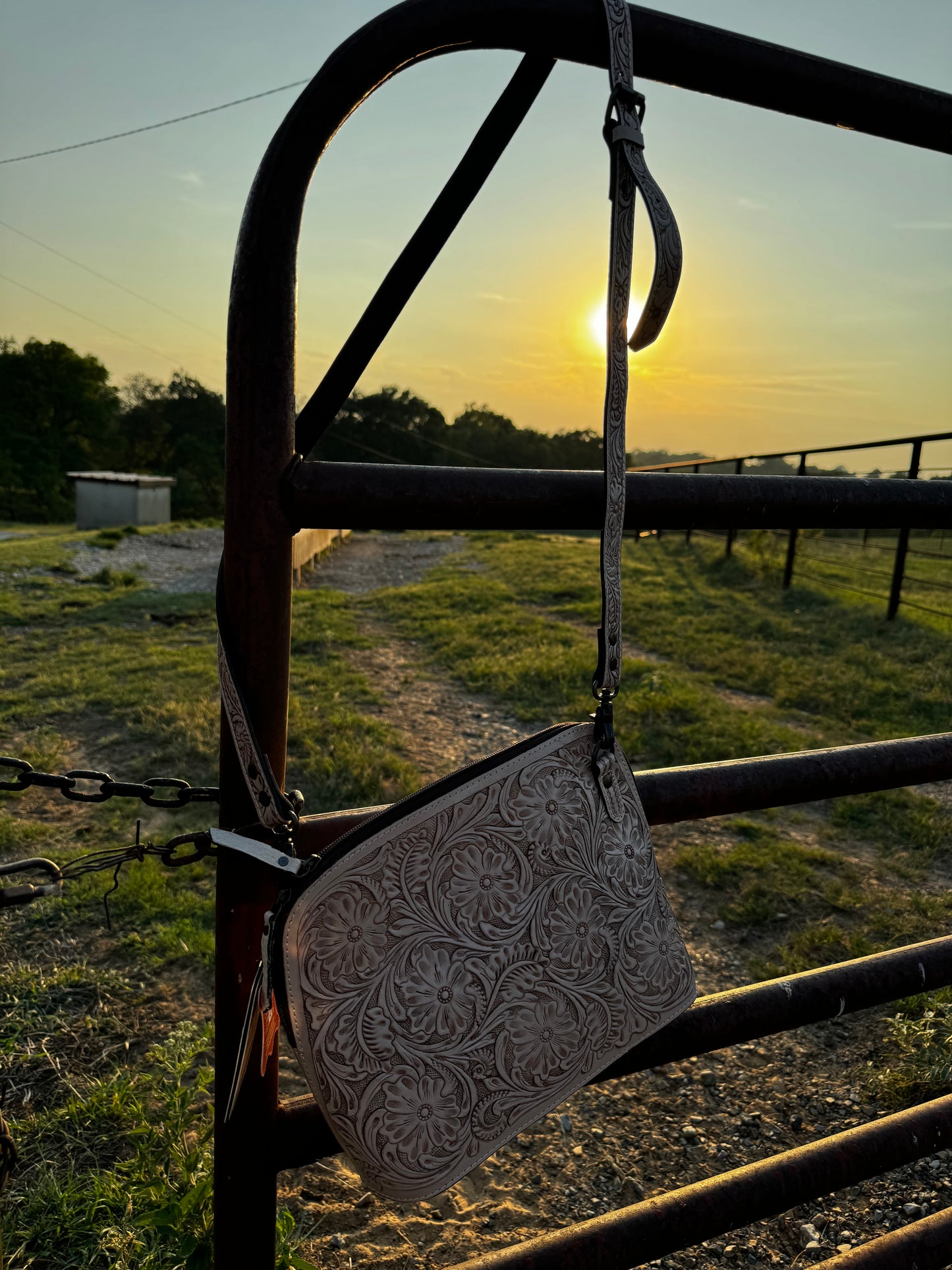 The Light Tooled Purse