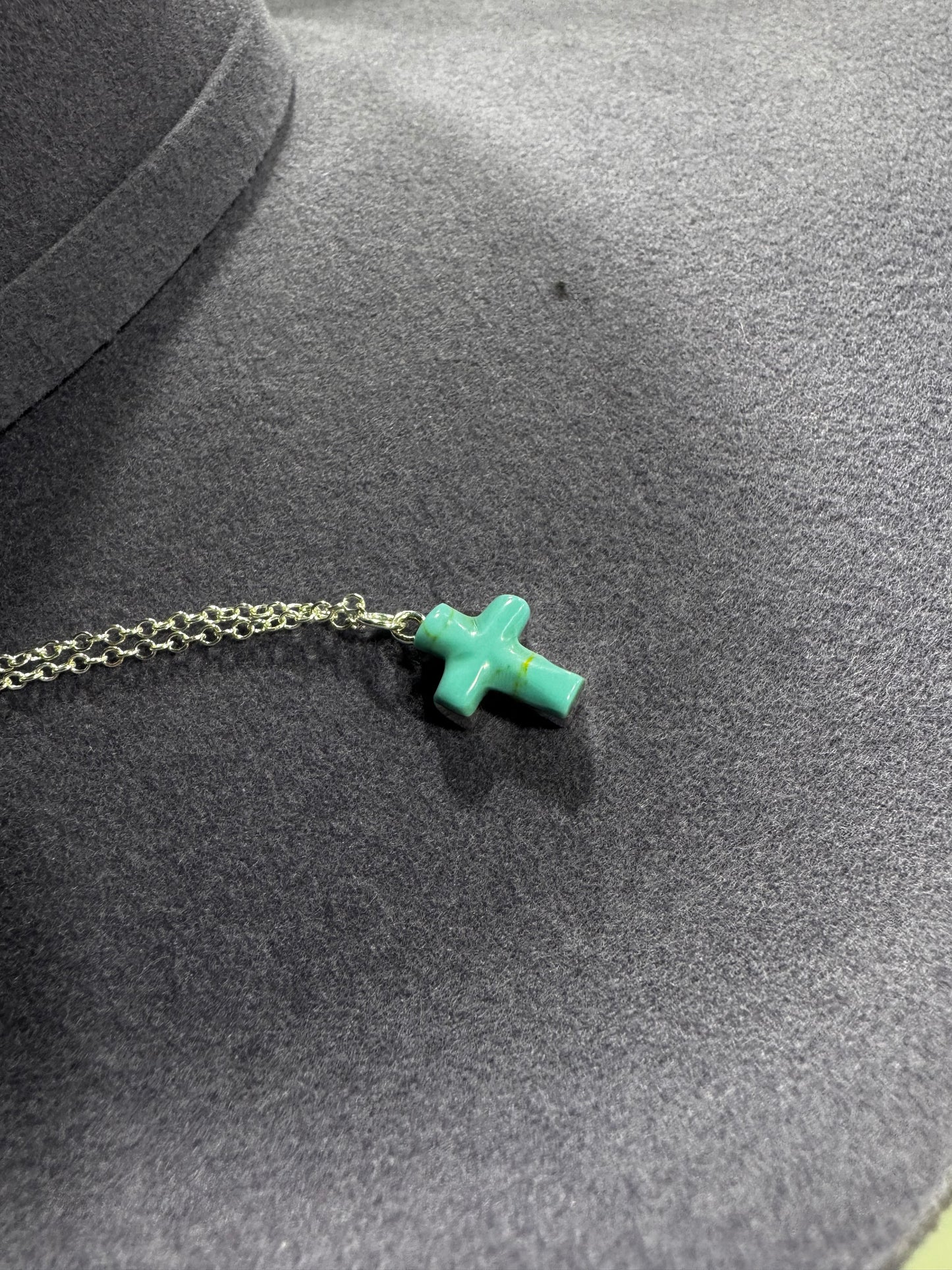 Turquoise Cross Necklace