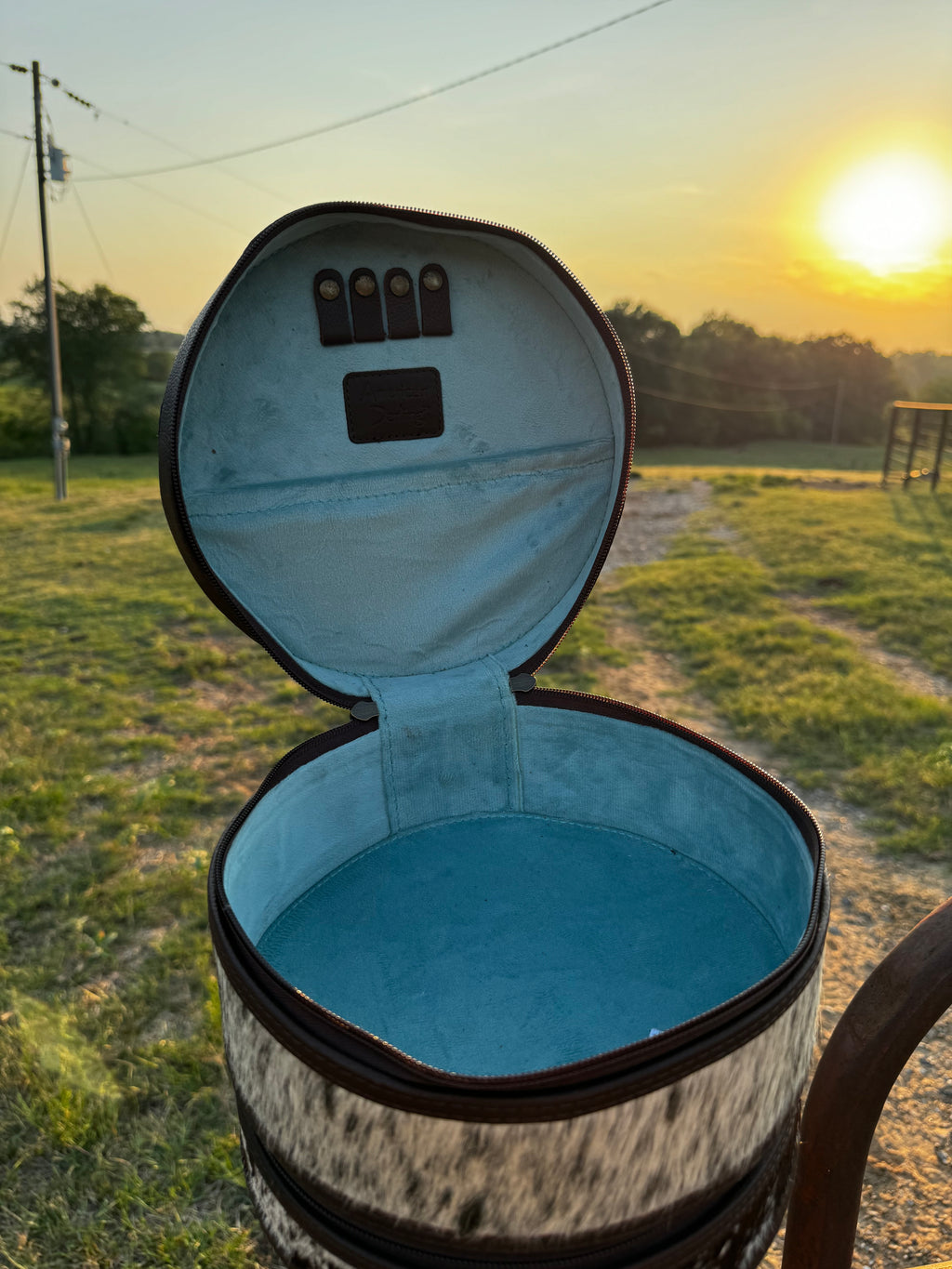 The Tooled Double Decker Jewelry Bag