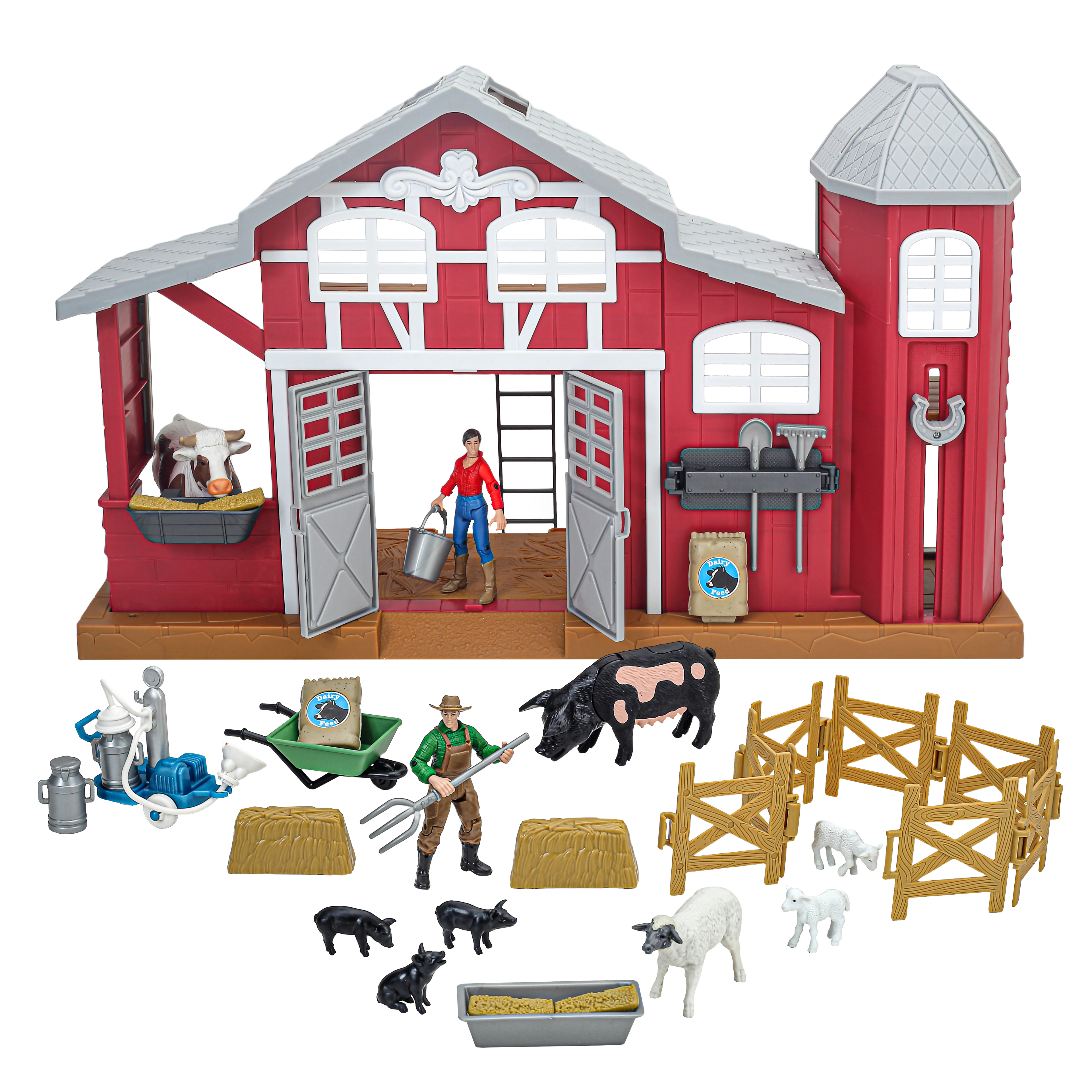 38-Piece Dairy Barn Playset