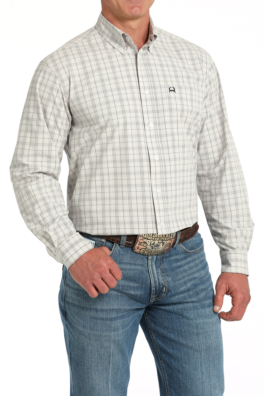 Arenaflex White Plaid Shirt